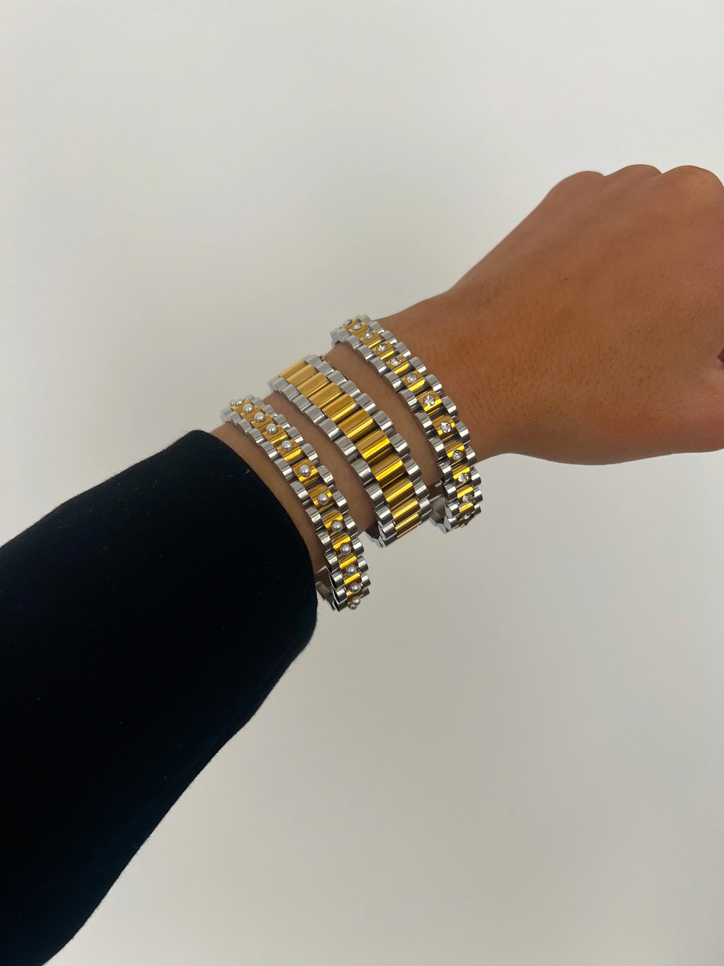 Pearl Two Toned Bracelet