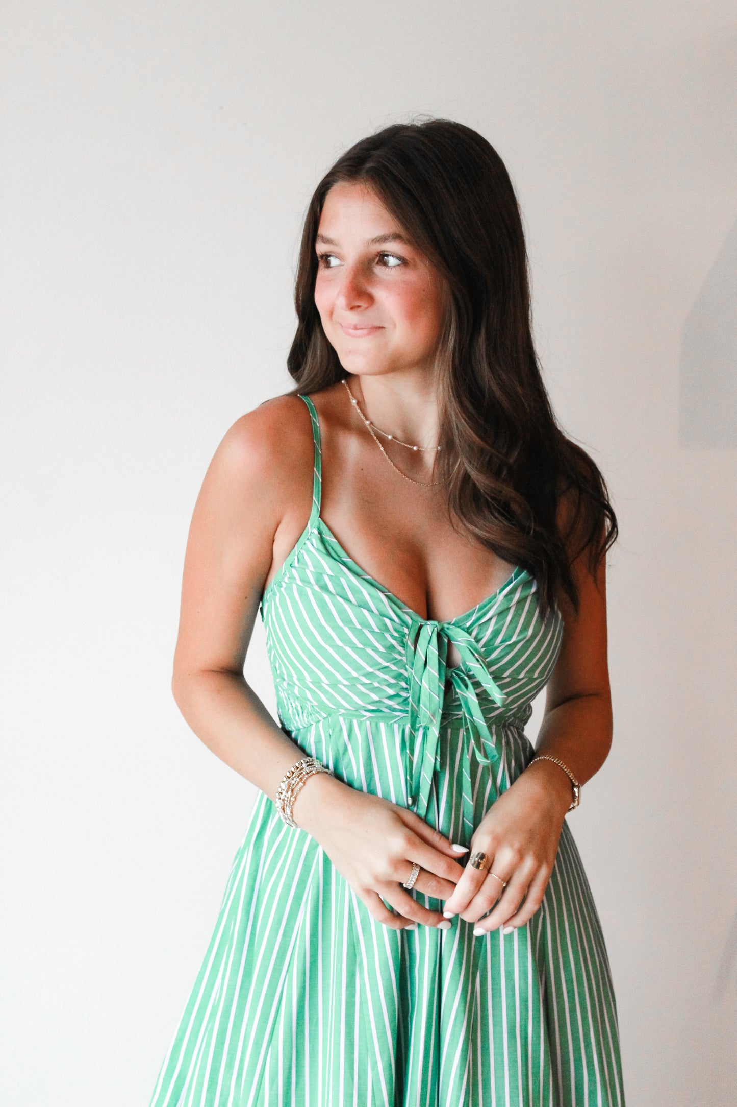 Selena Striped Maxi Dress