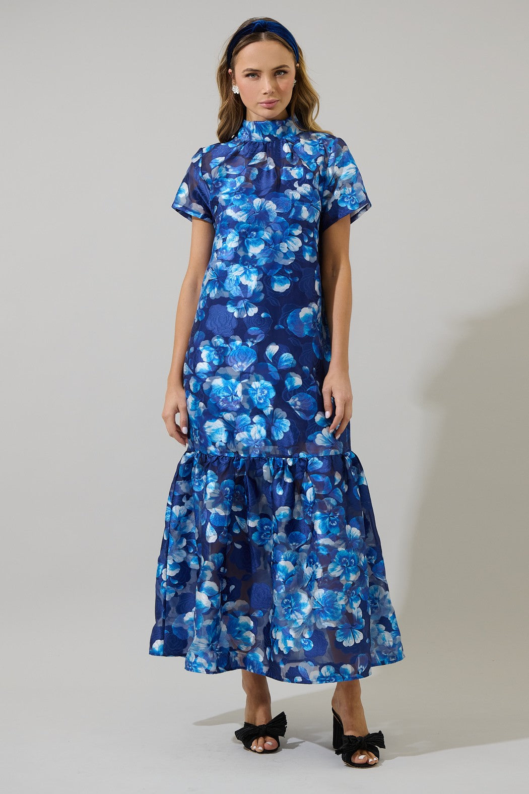 Flora Organza Maxi Dress