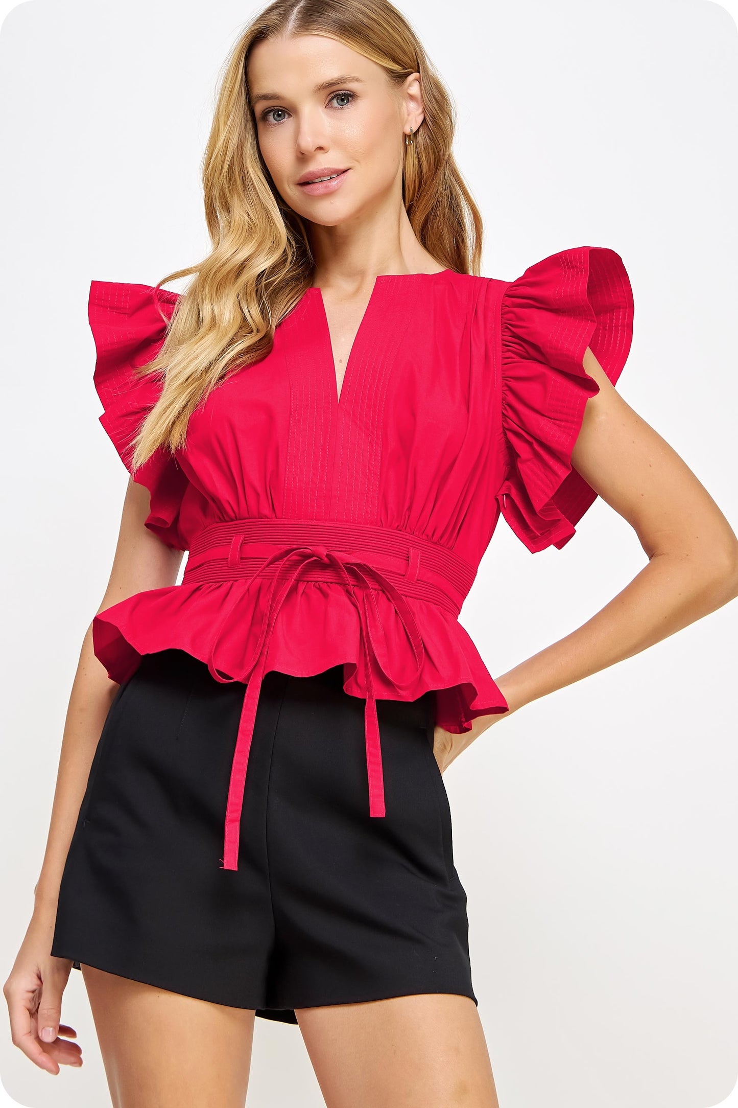Penny Peplum Top