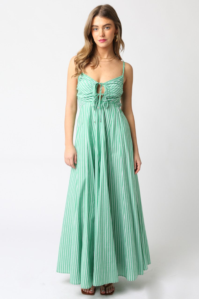 Selena Striped Maxi Dress