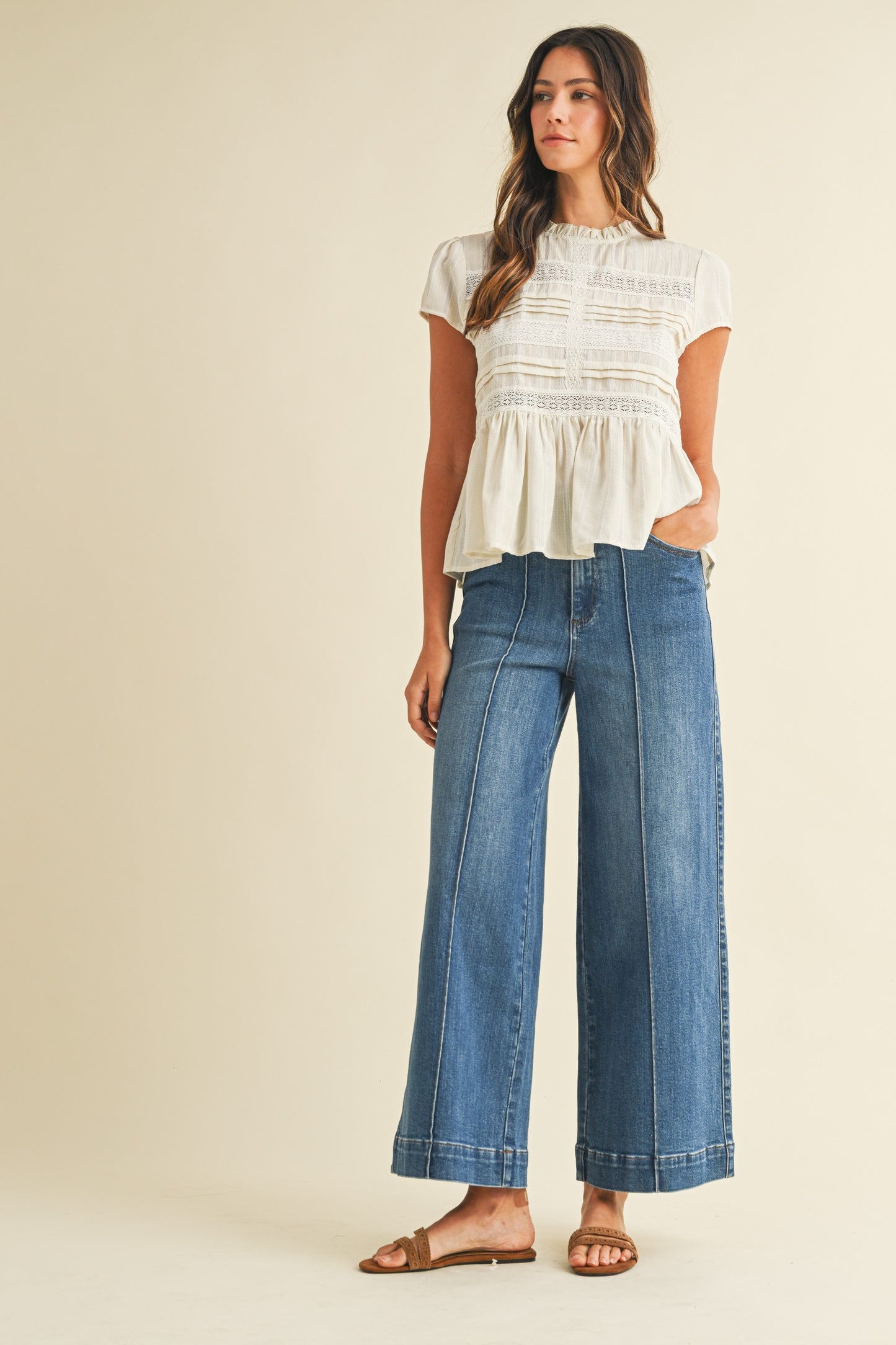 Monica Peplum Top