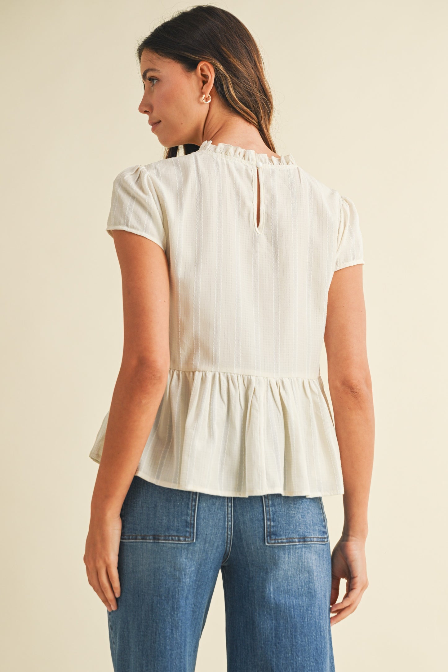 Monica Peplum Top
