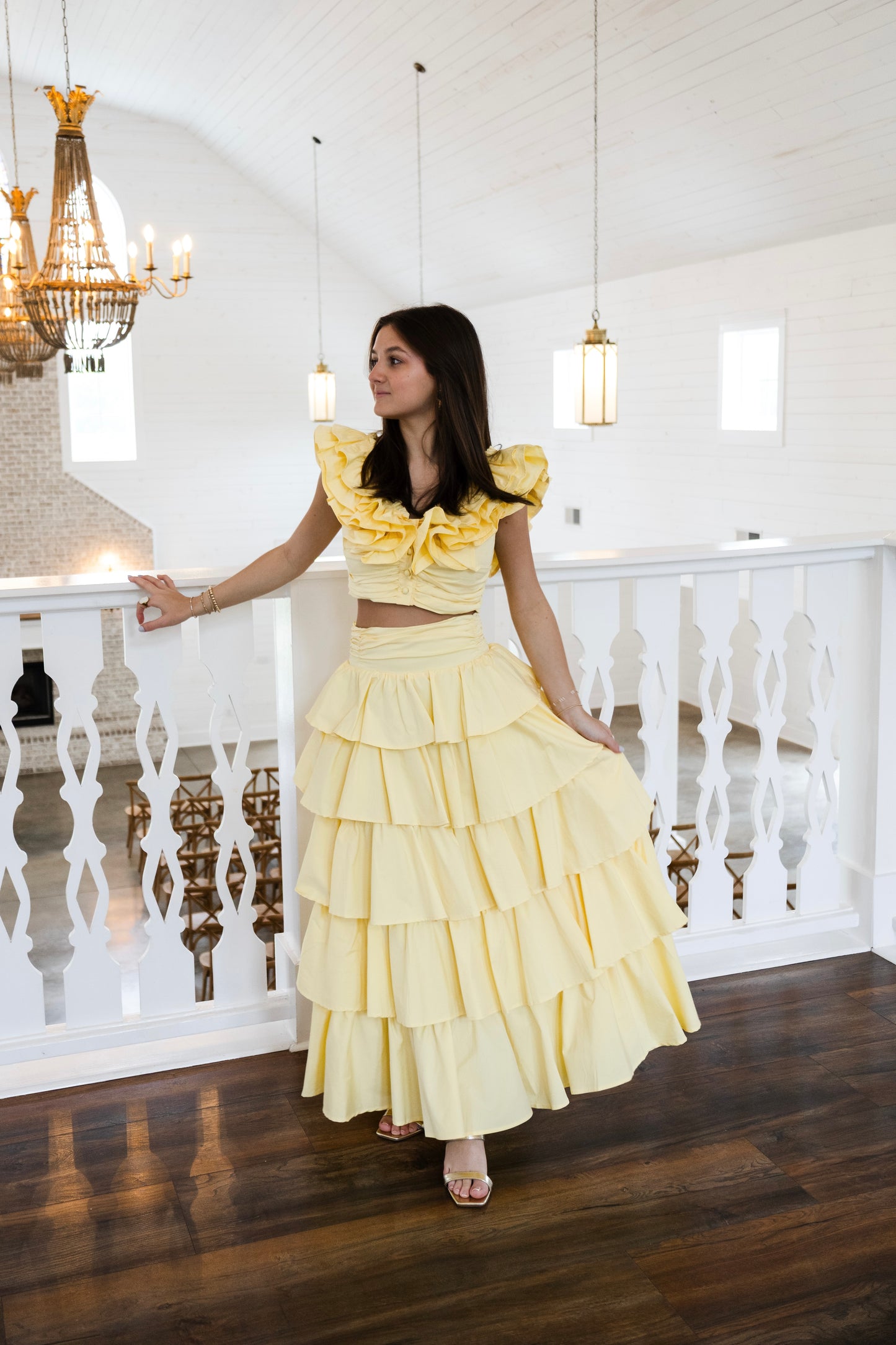 Ruby Ruffle Skirt Set
