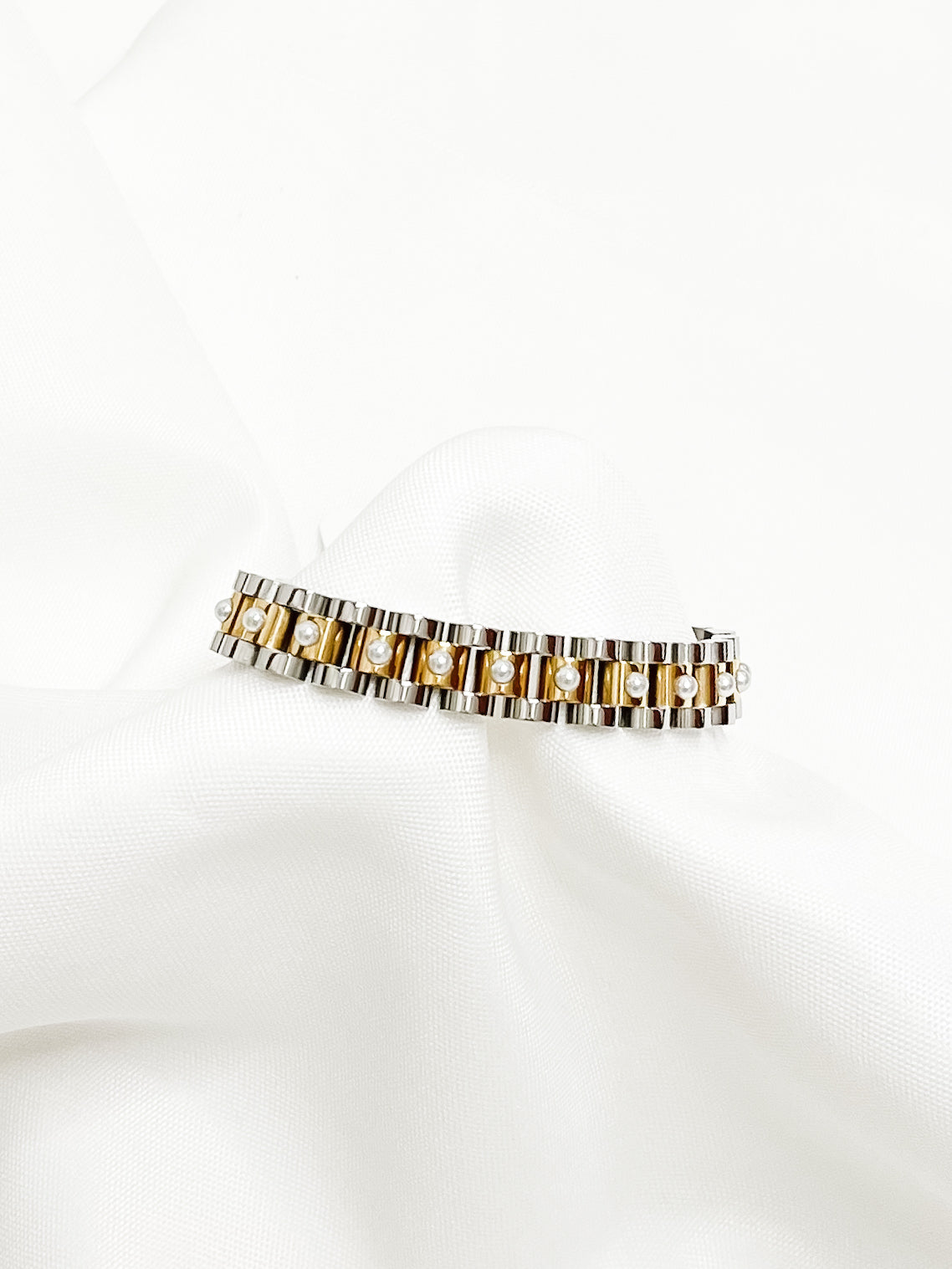 Pearl Two Toned Bracelet