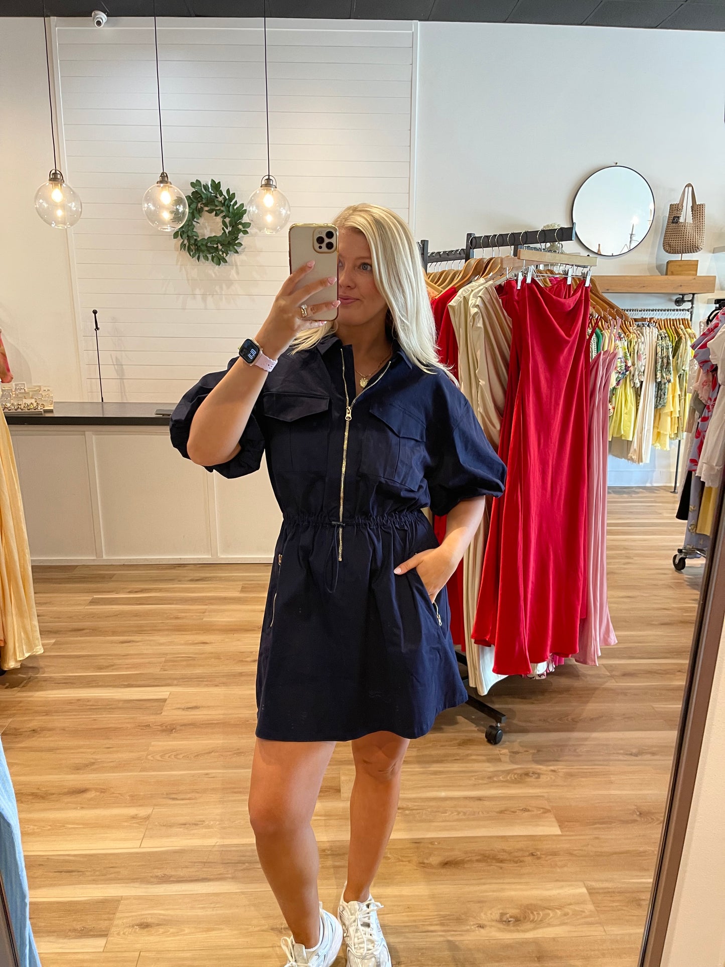 Sadie Half Zip Mini Dress