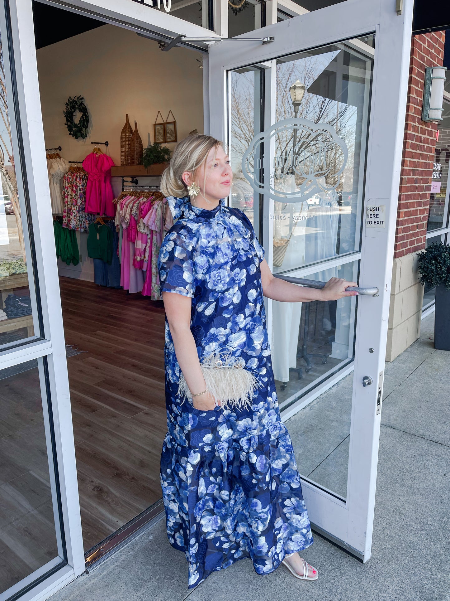 Flora Organza Maxi Dress