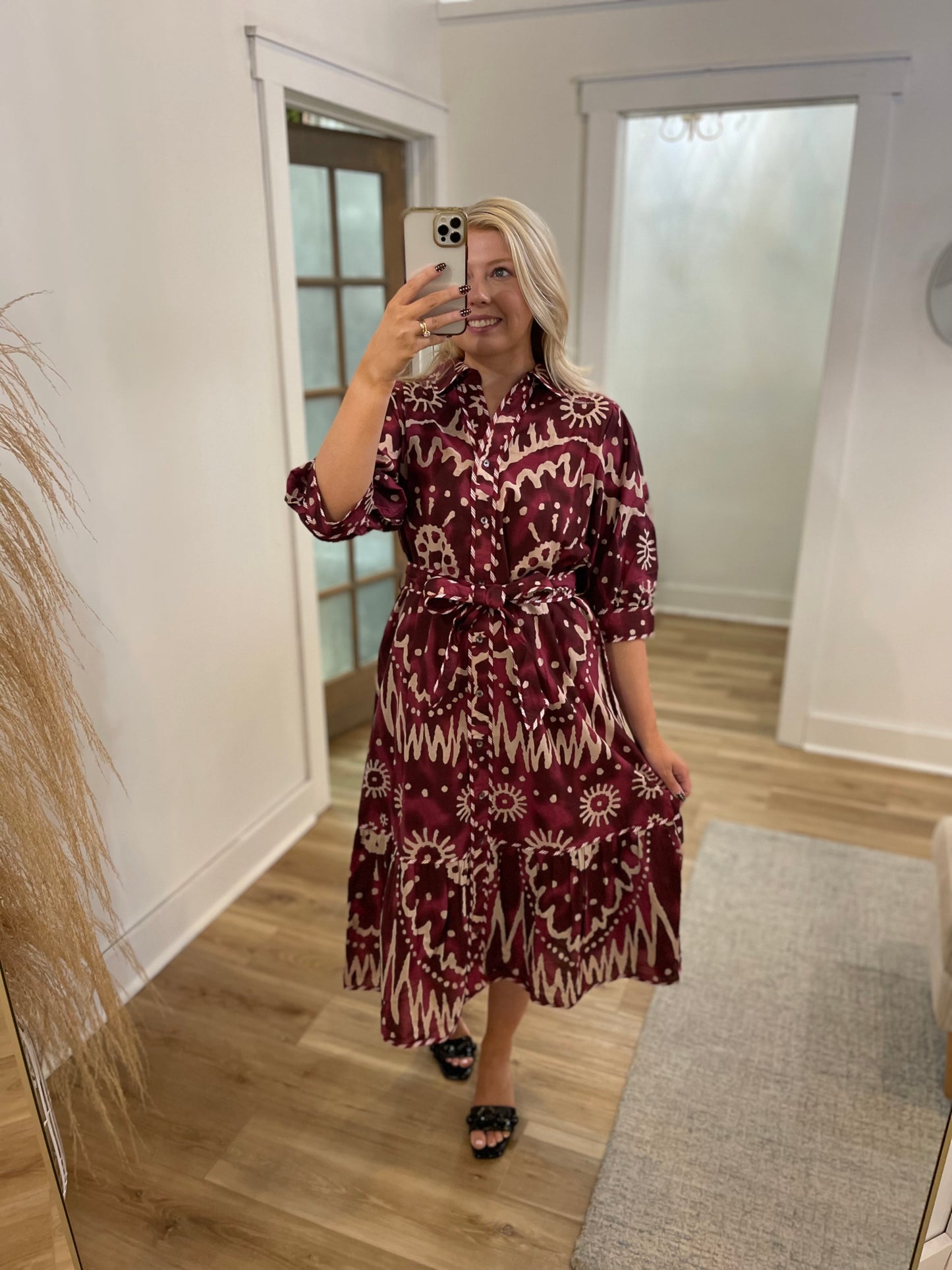 Garnet Midi Dress