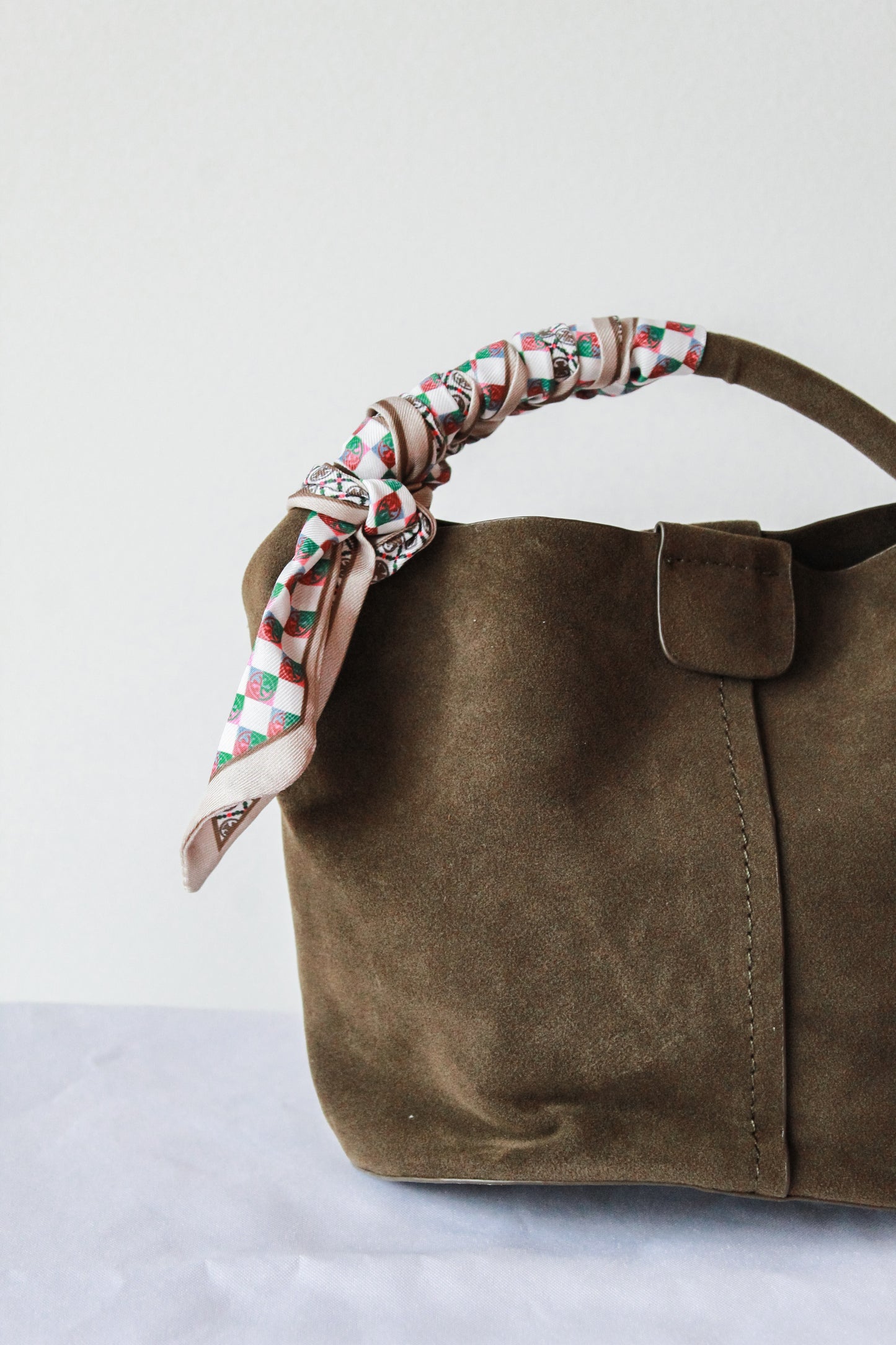 BC Suede Bucket Bag