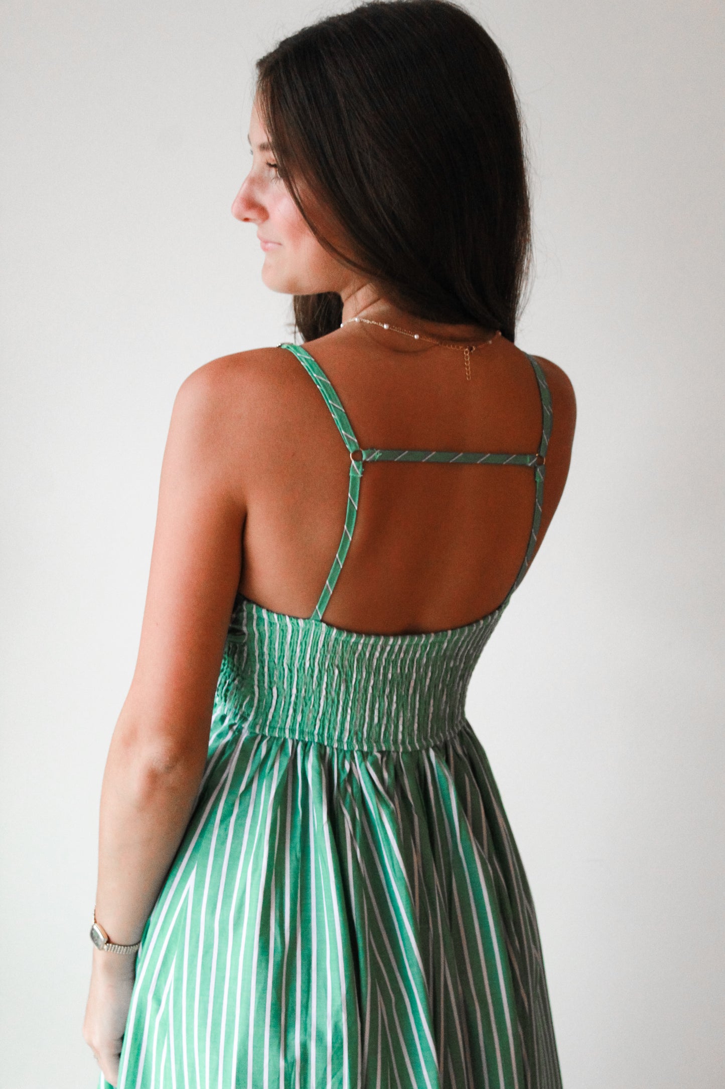 Selena Striped Maxi Dress