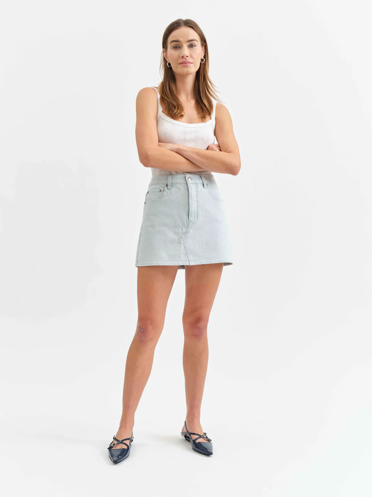 Malibu Mini Mid Waist Skirt