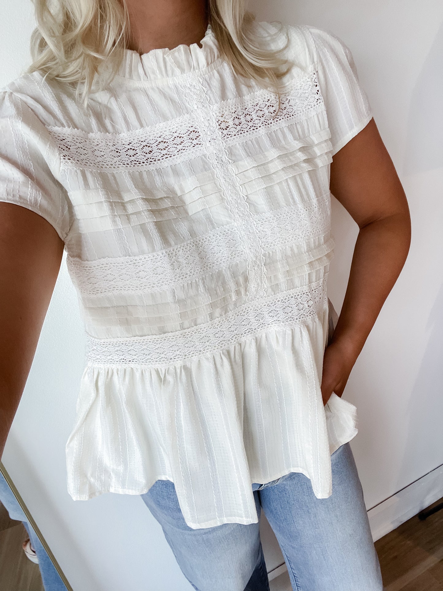 Monica Peplum Top