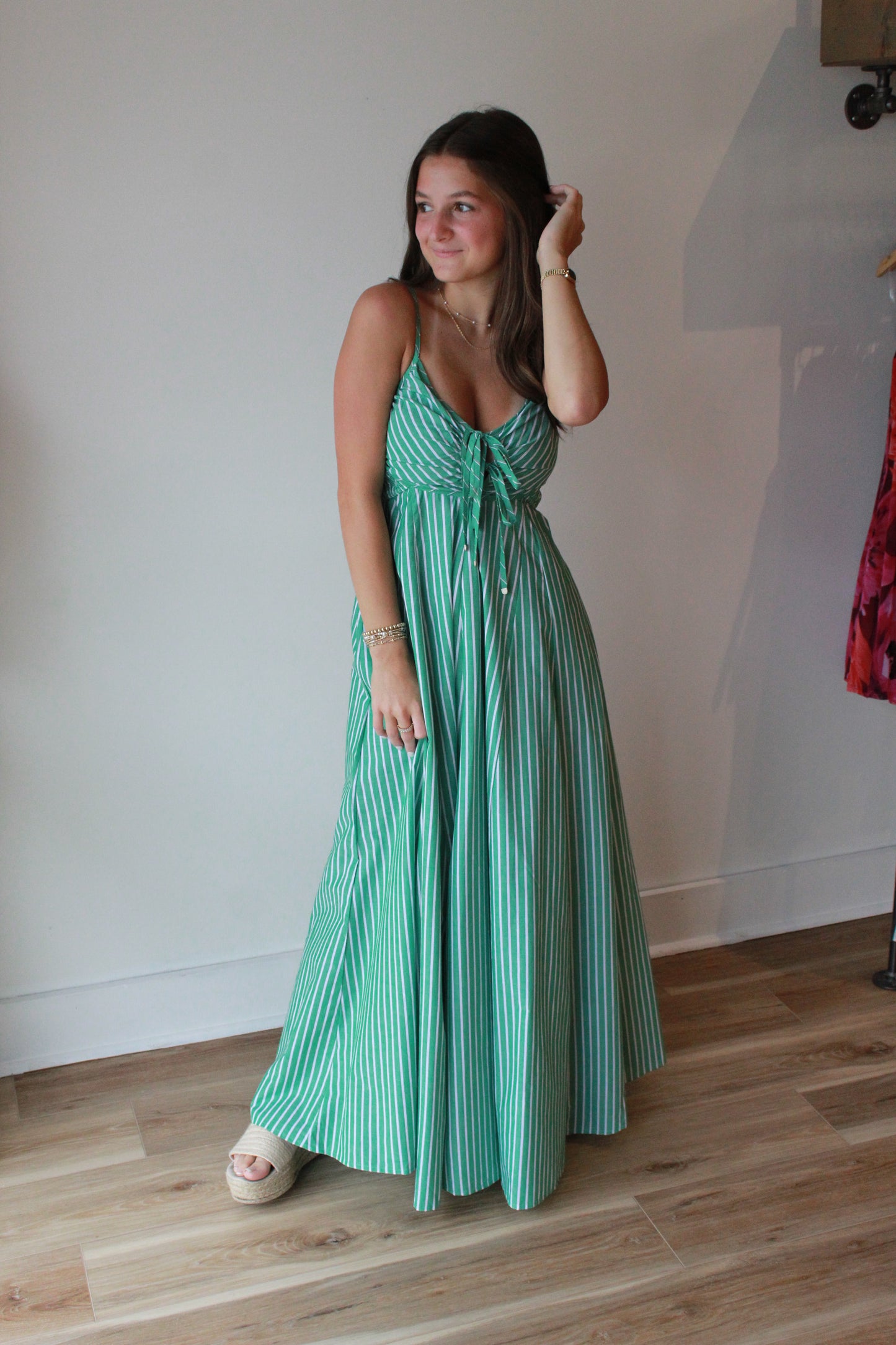 Selena Striped Maxi Dress