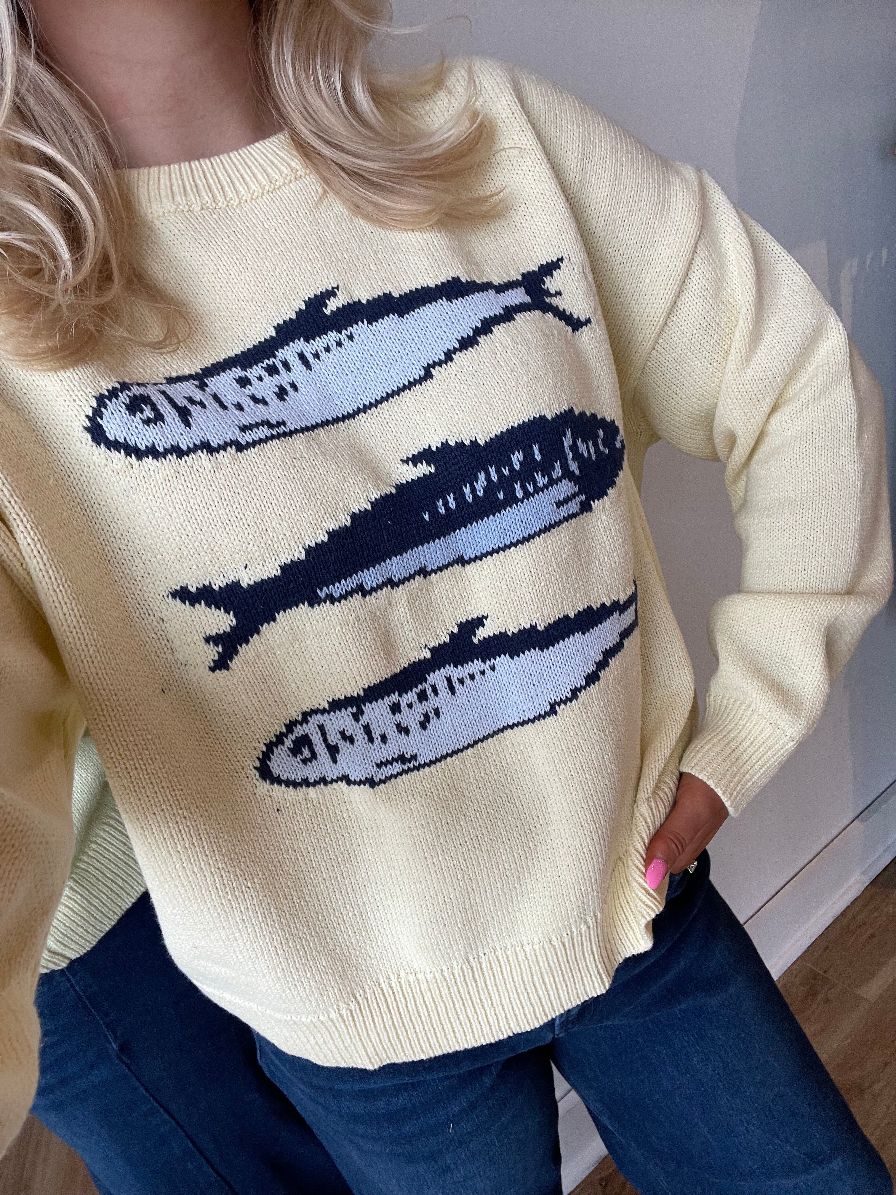 Round Neck Sardine Sweater