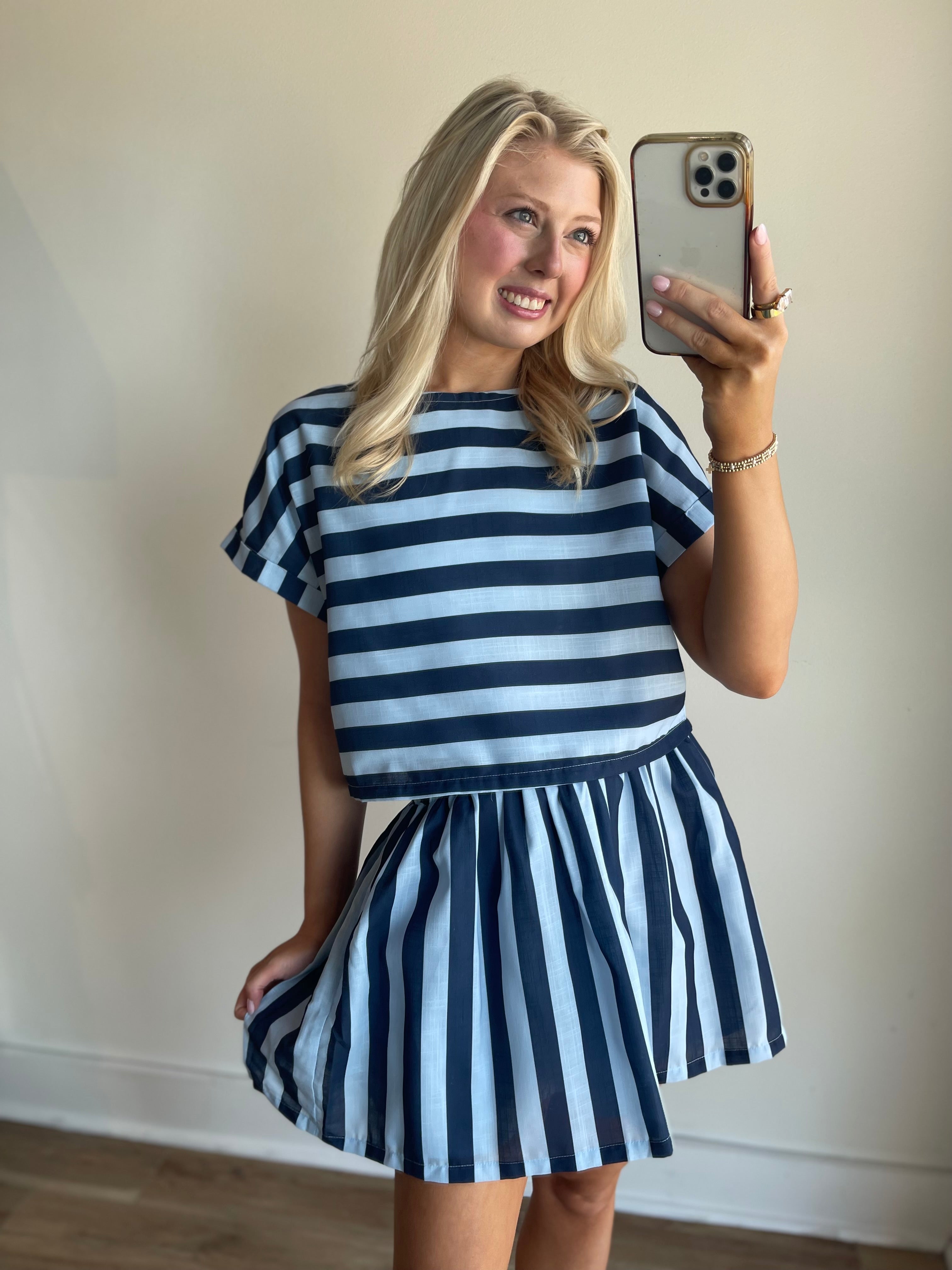 Maeve Striped Skirt