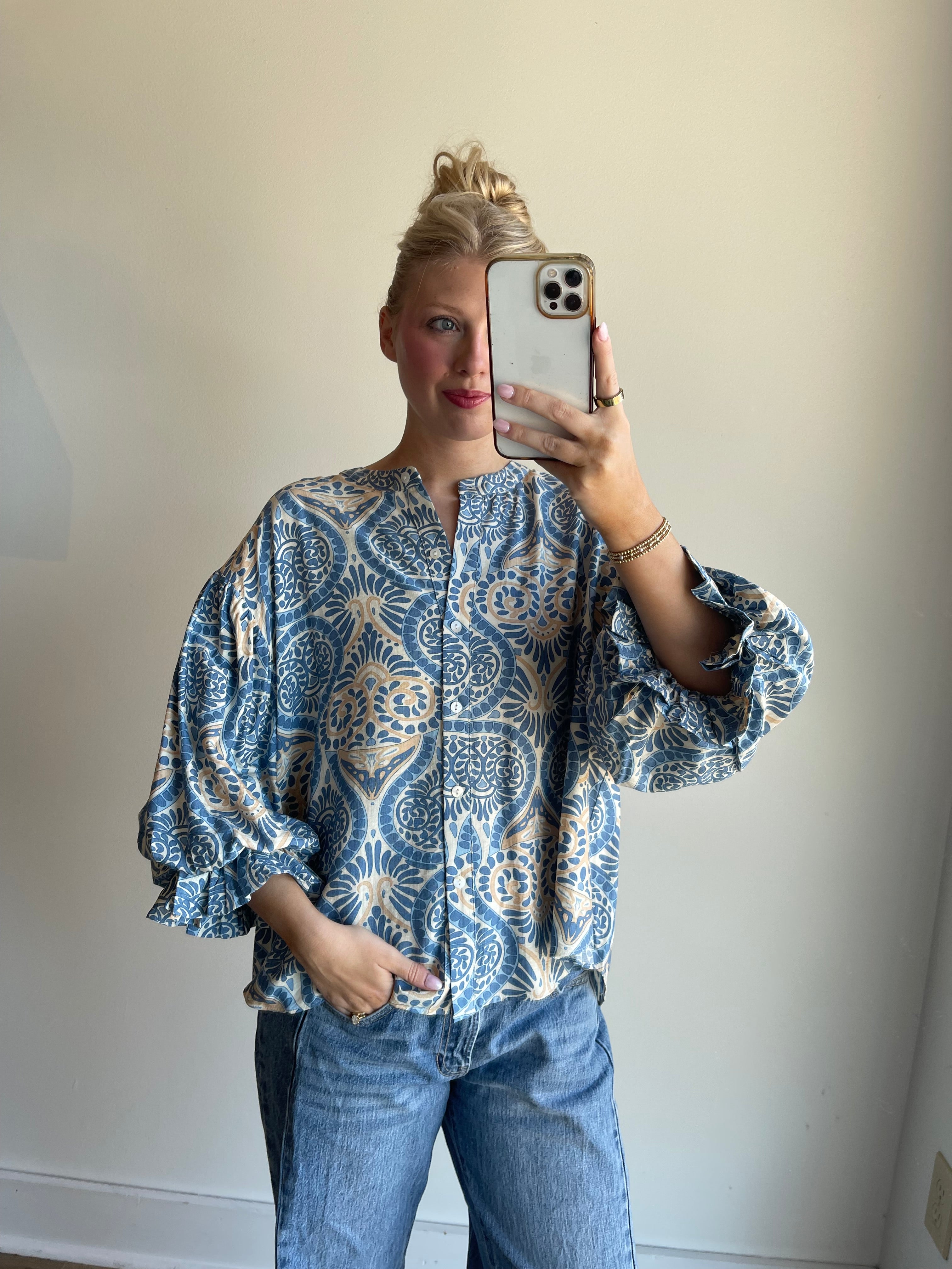 Laken Button Down Blouse