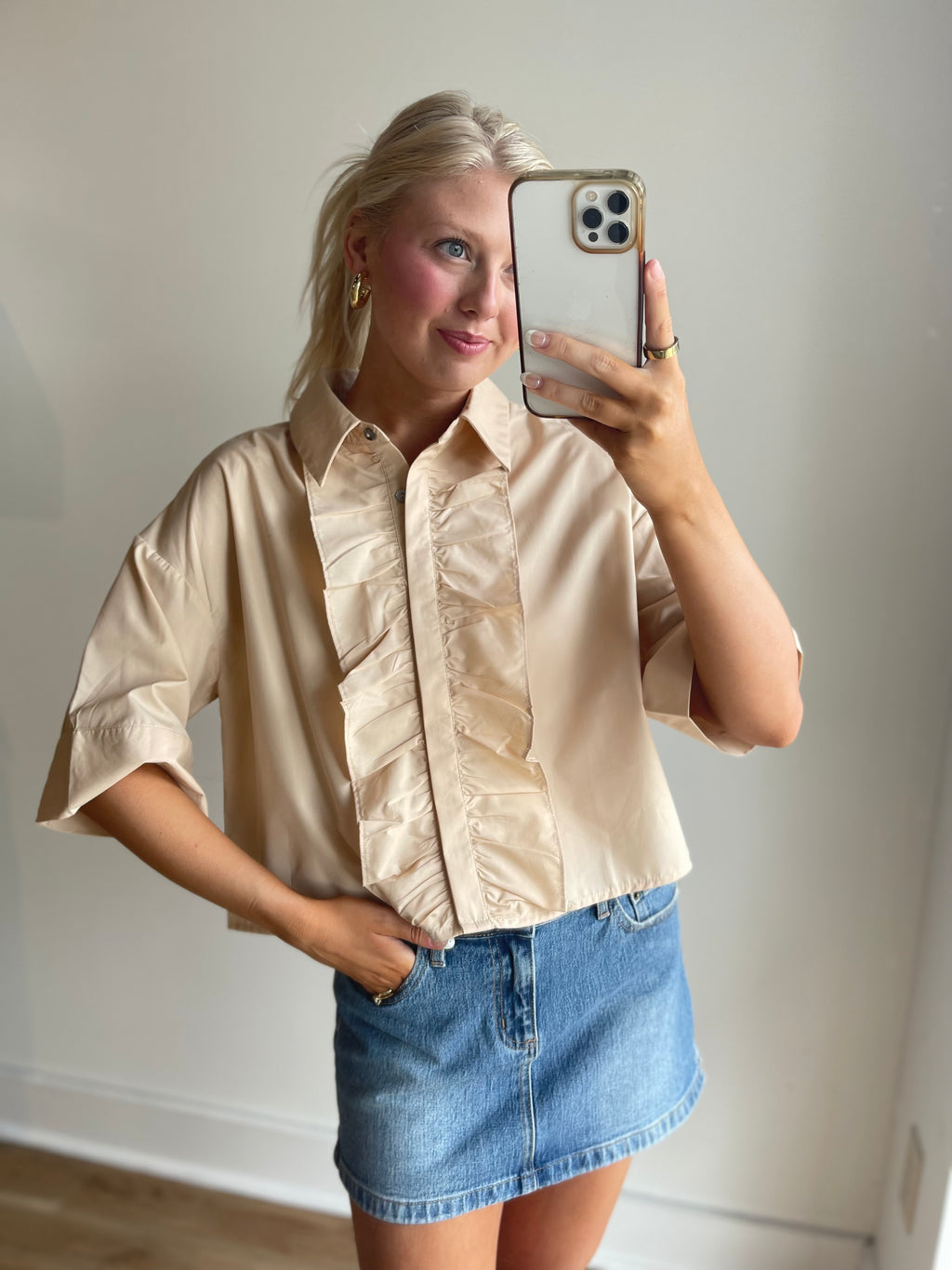 Margo Ruffle Top