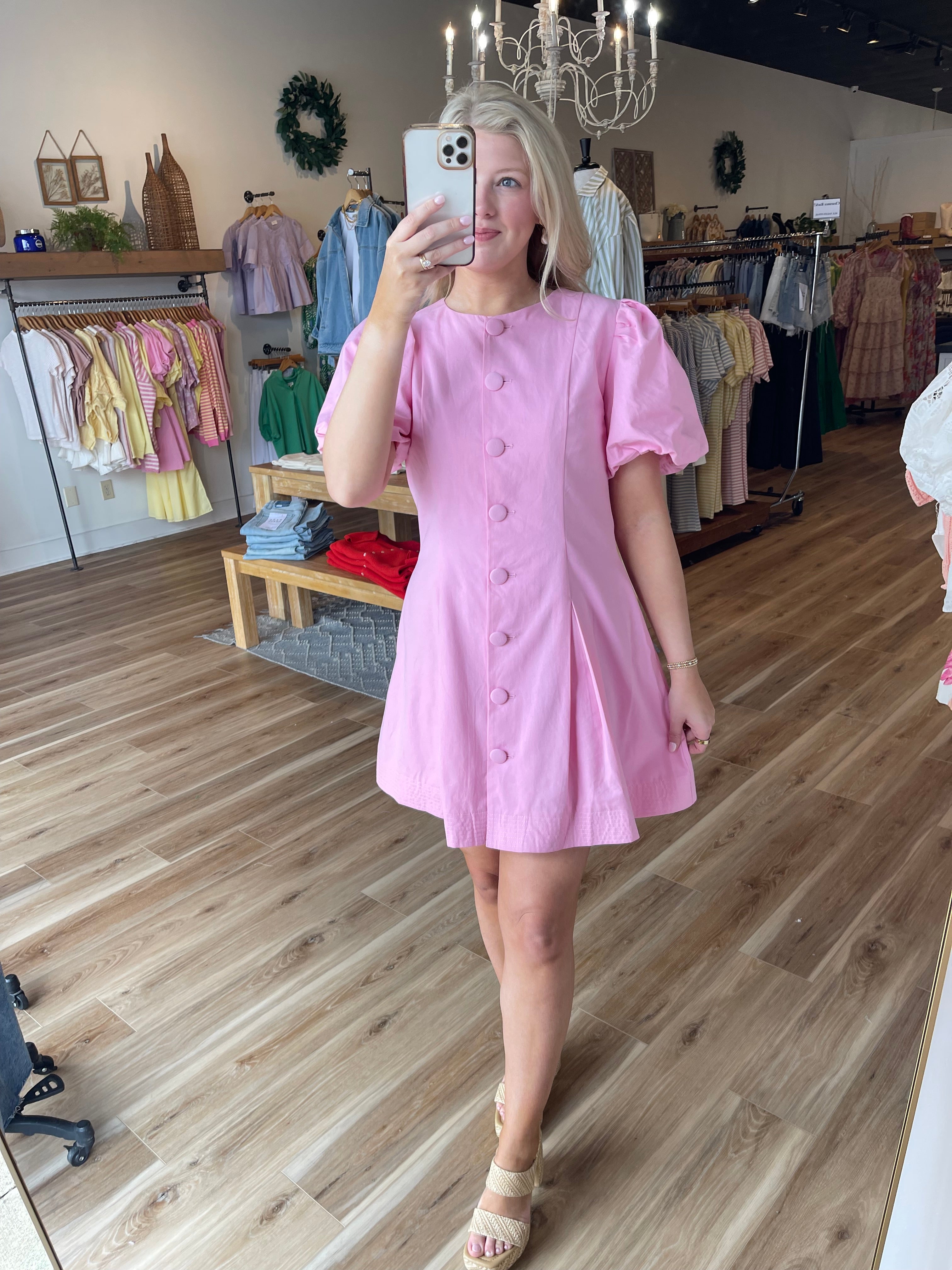 cotton dress boutique Dangle Trim Textured Cotton Oversized Long Shirt Dress Stuffology Boutique