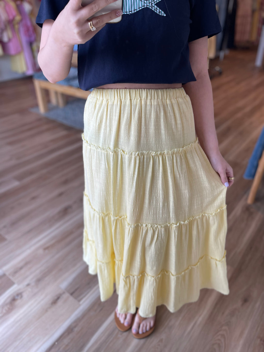 Brooke Tiered Maxi Skirt