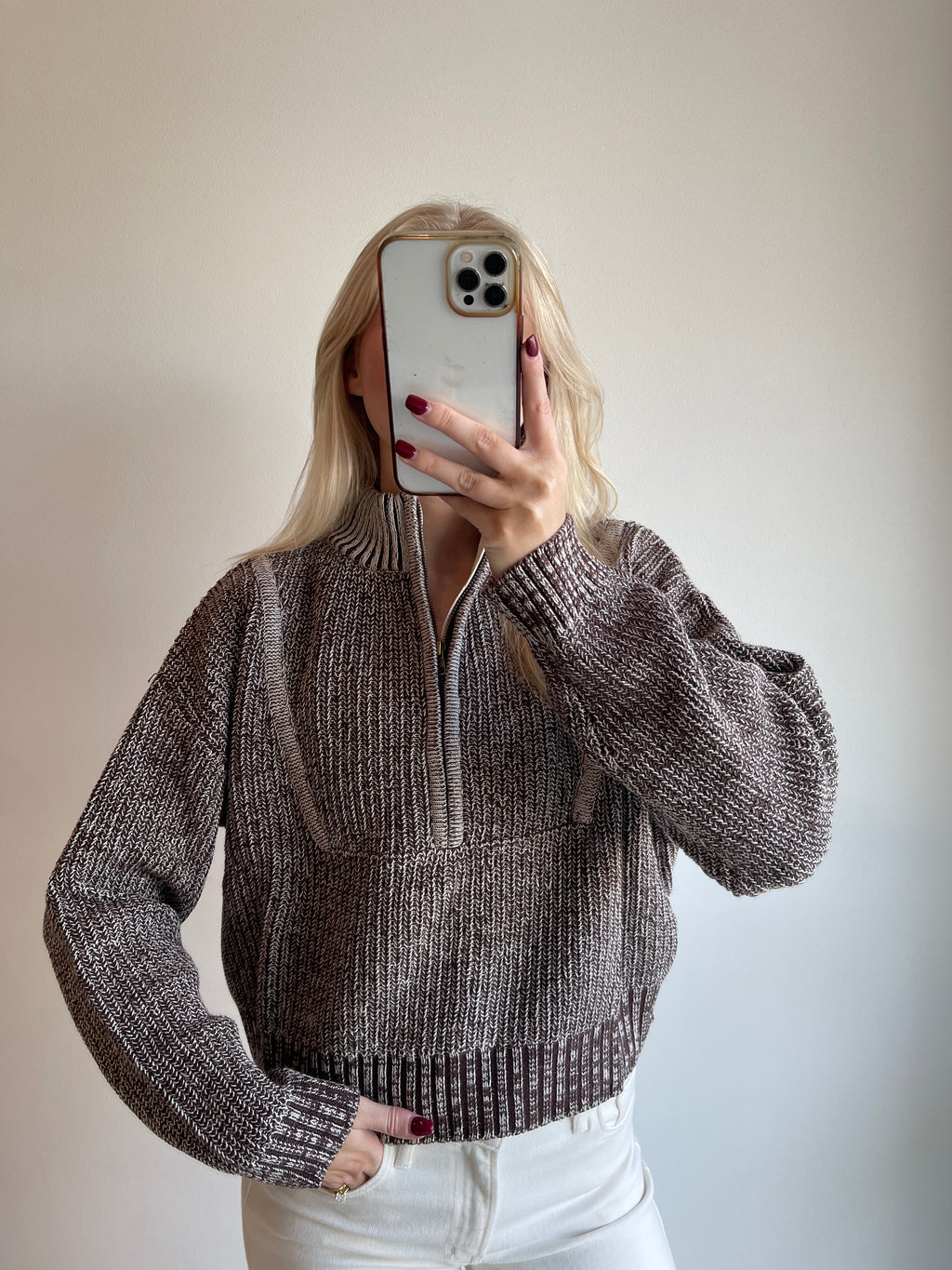 Macy Half Zip Sweater