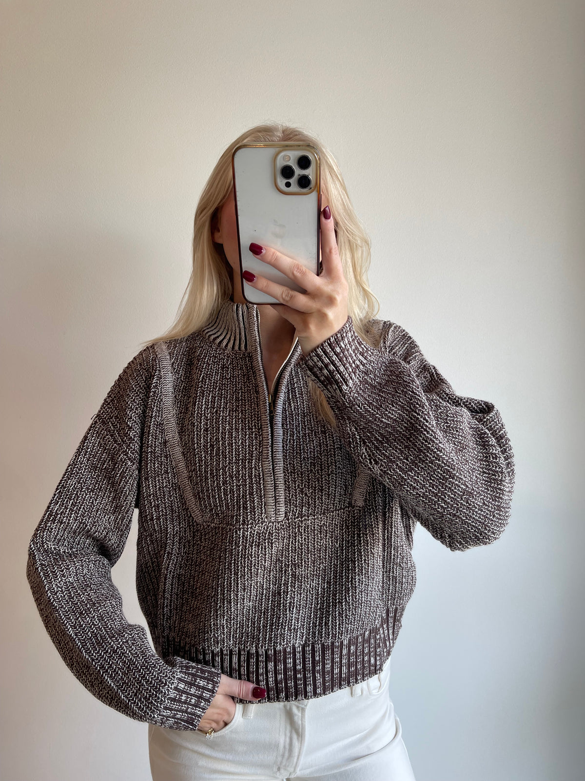 Macy Half Zip Sweater