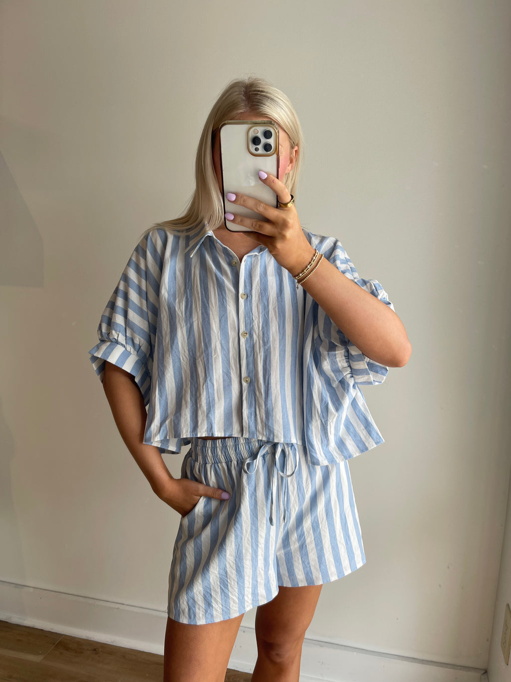 Sadie Stripe Short Set