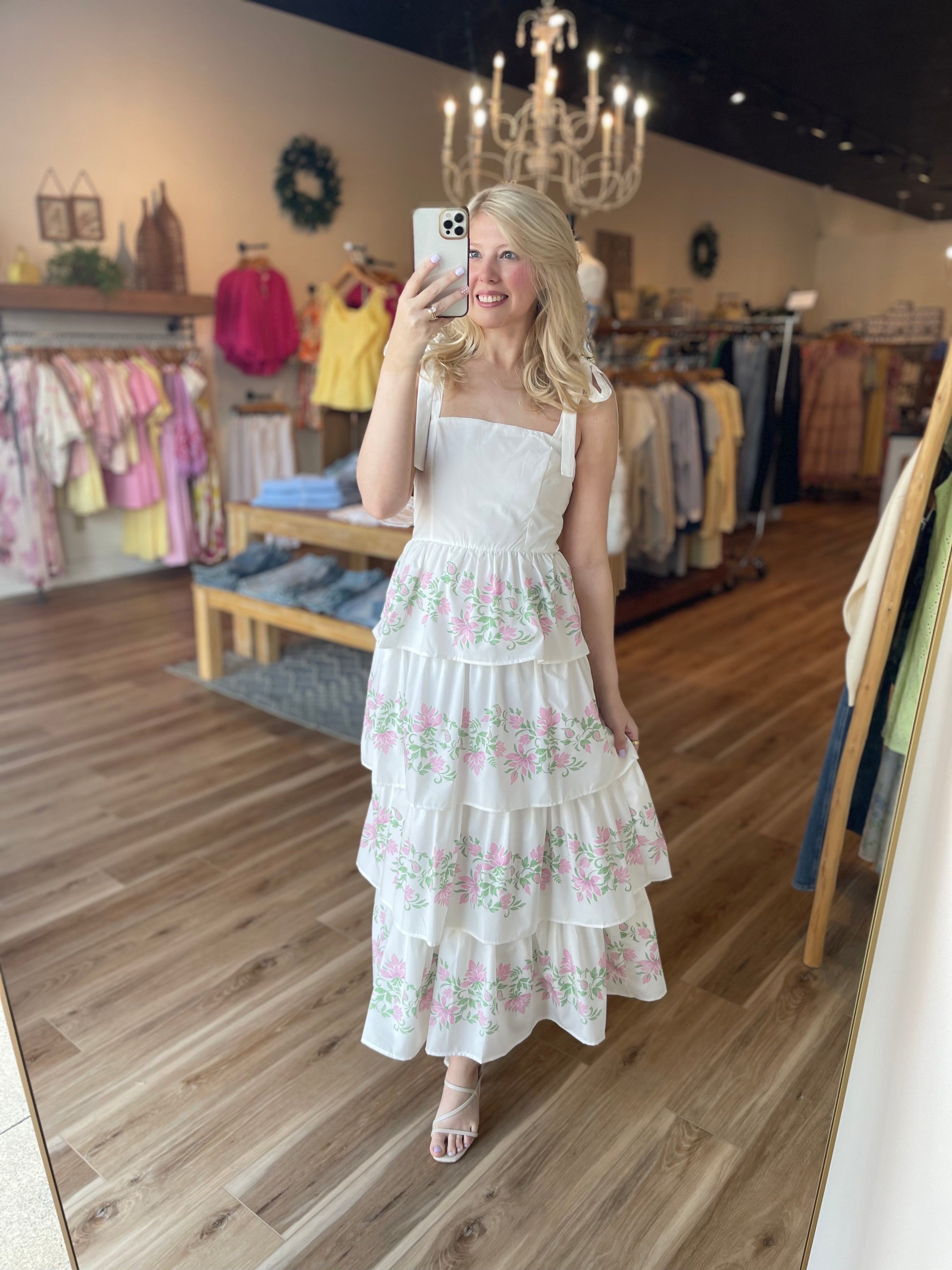 Sage Floral Maxi Dress