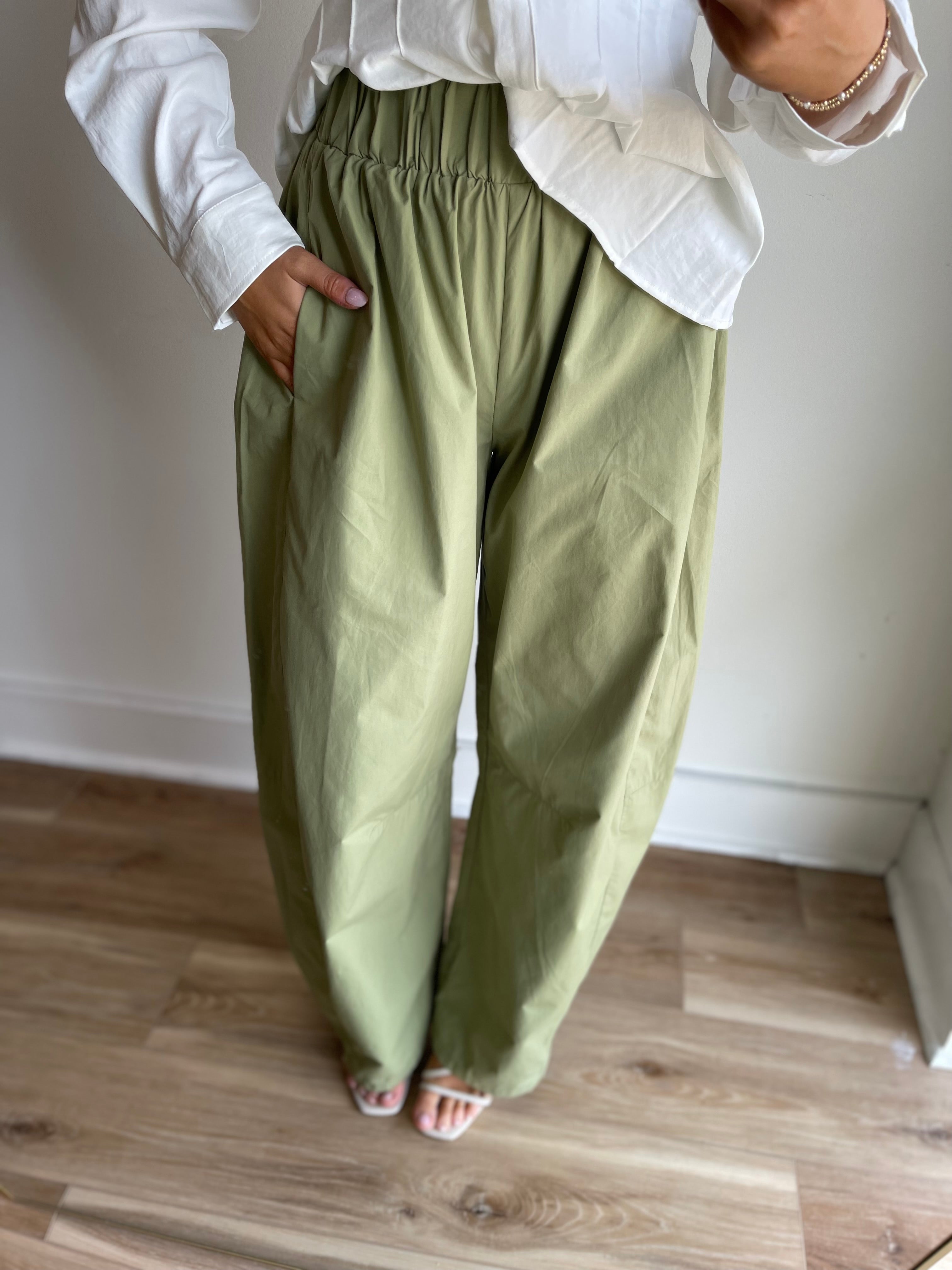 Amelia Barrel Leg Pants