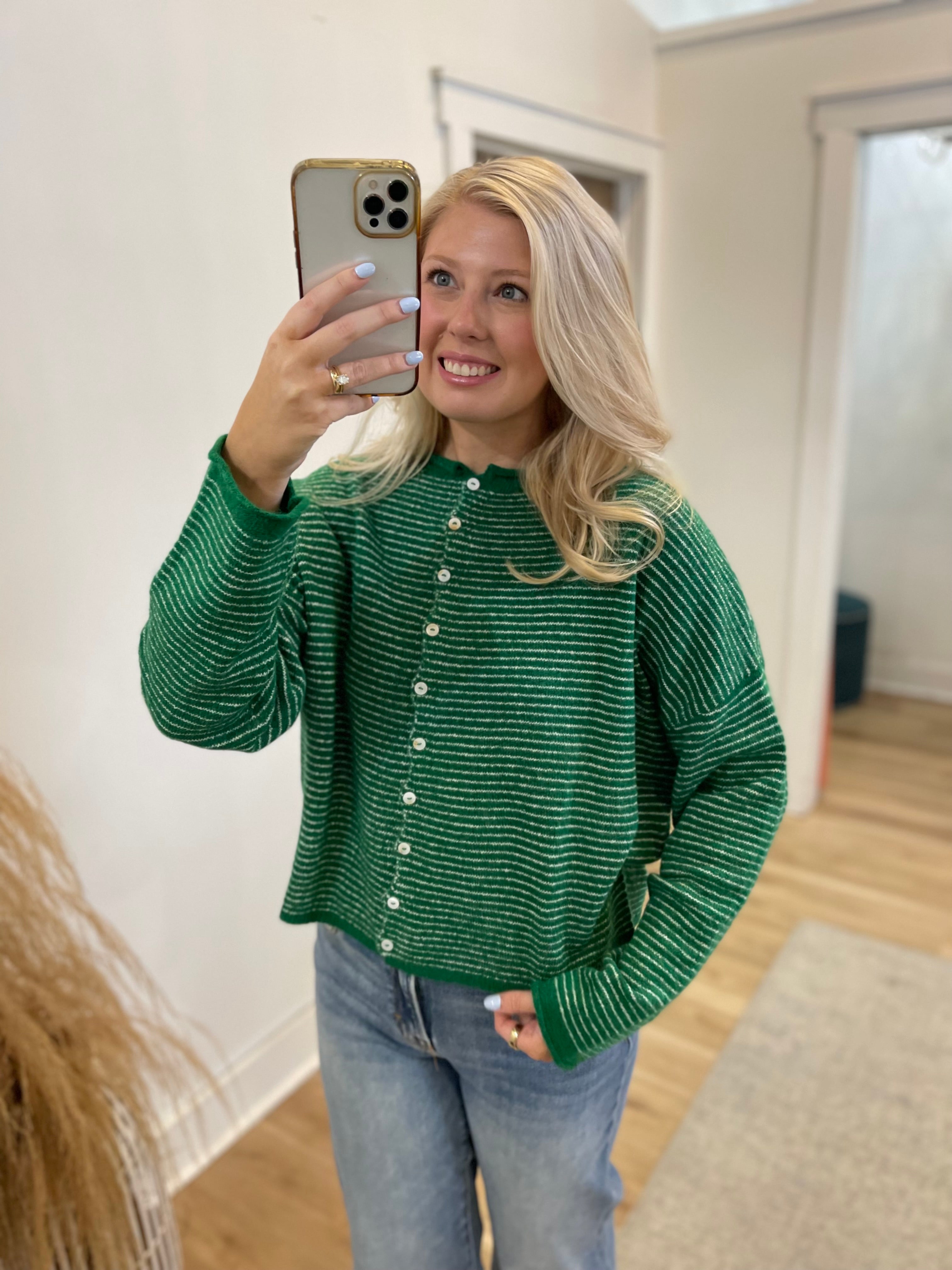 Ella Pin Stripe Cardigan