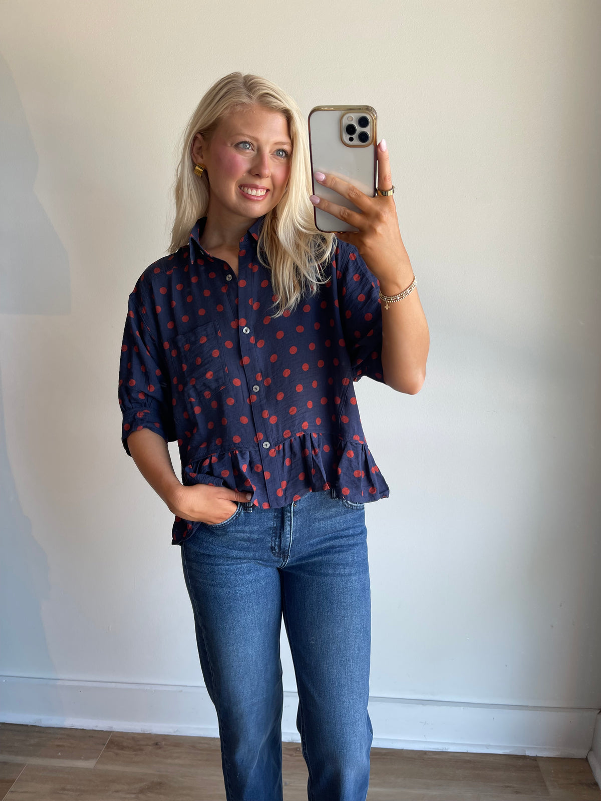Gia Polka Dot Blouse