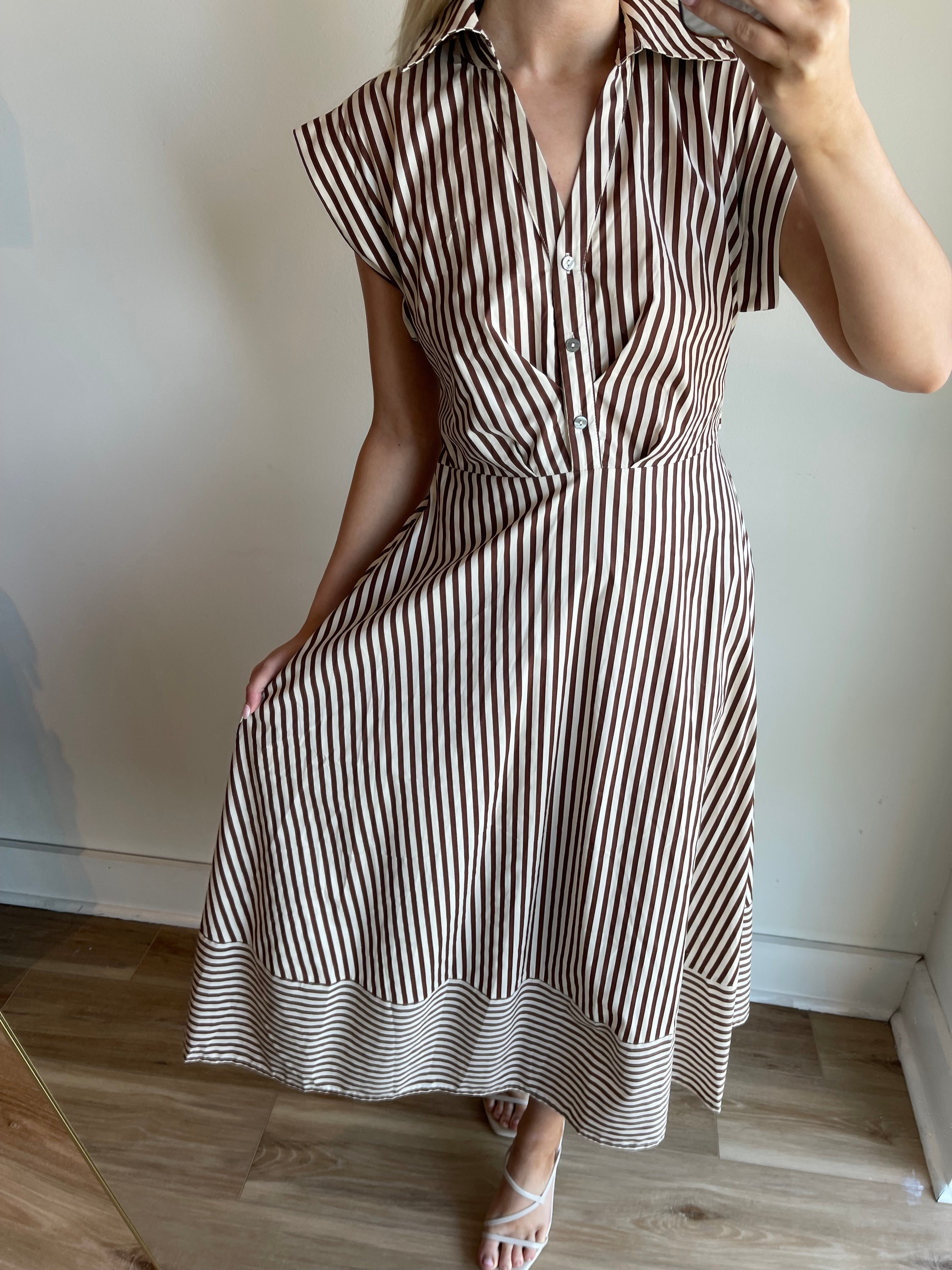 Raven Stripe Midi