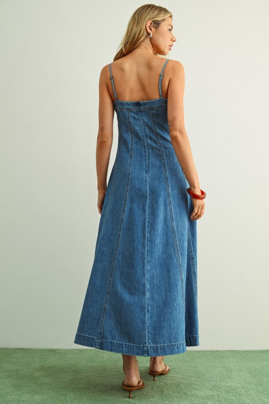 Margo Denim Maxi Dress
