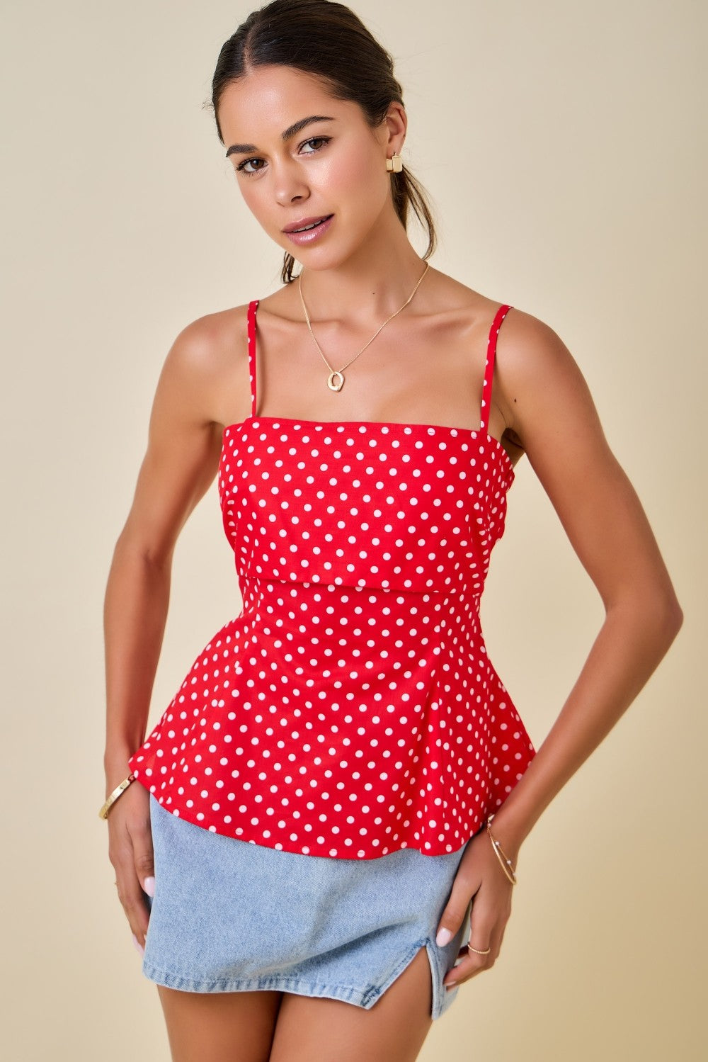 Mimi Polka Dot Top