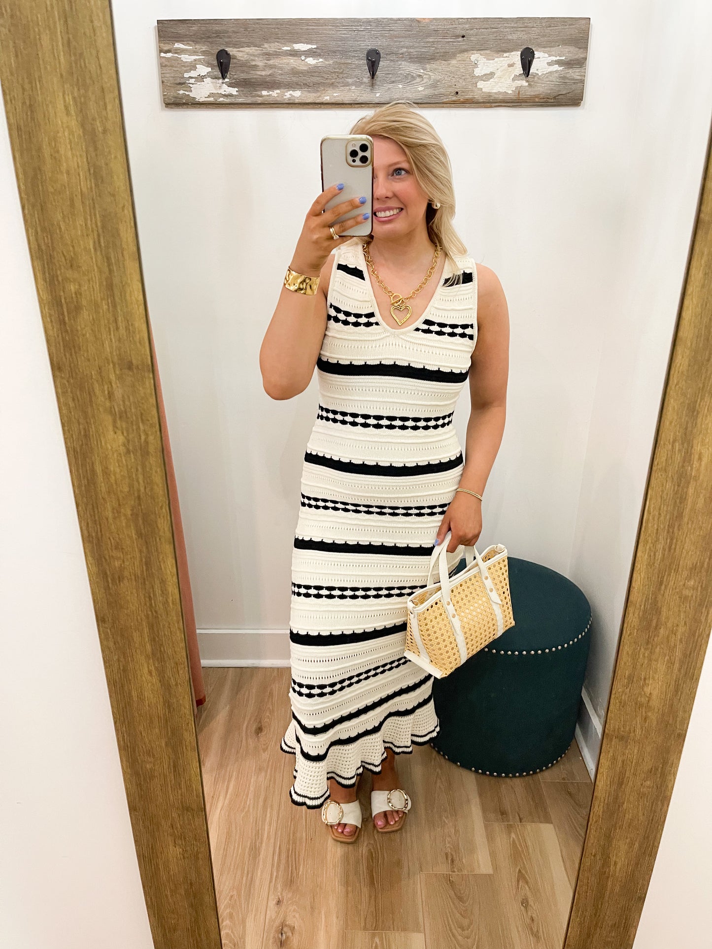 Caden Crochet Midi Dress