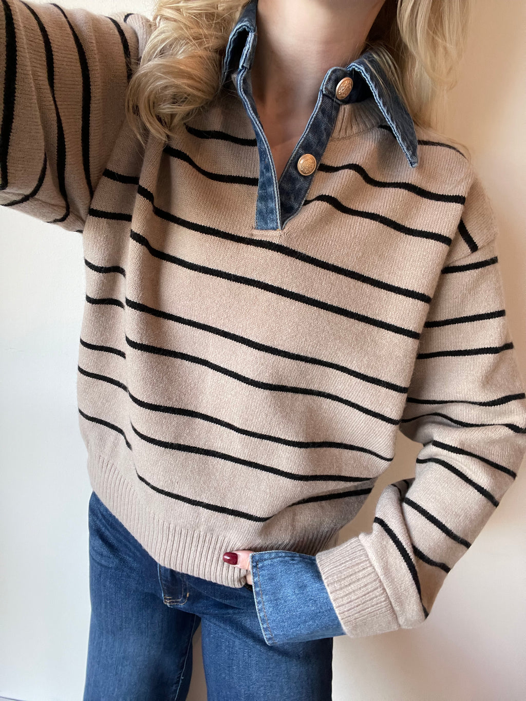 Alaina Striped Sweater