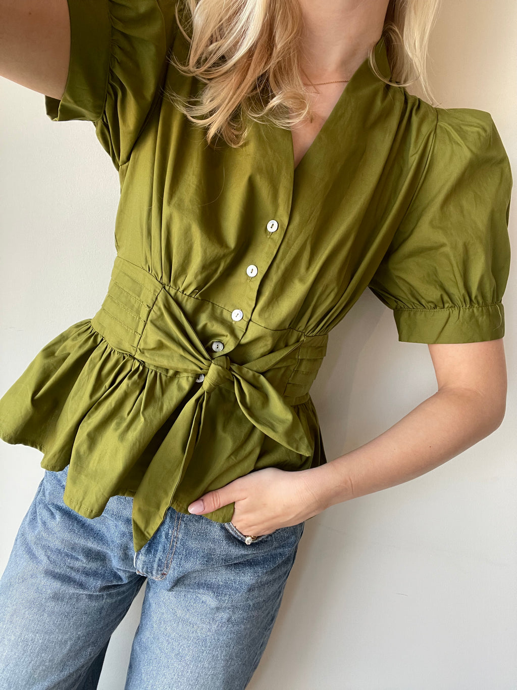 Alaina Tie Front Top