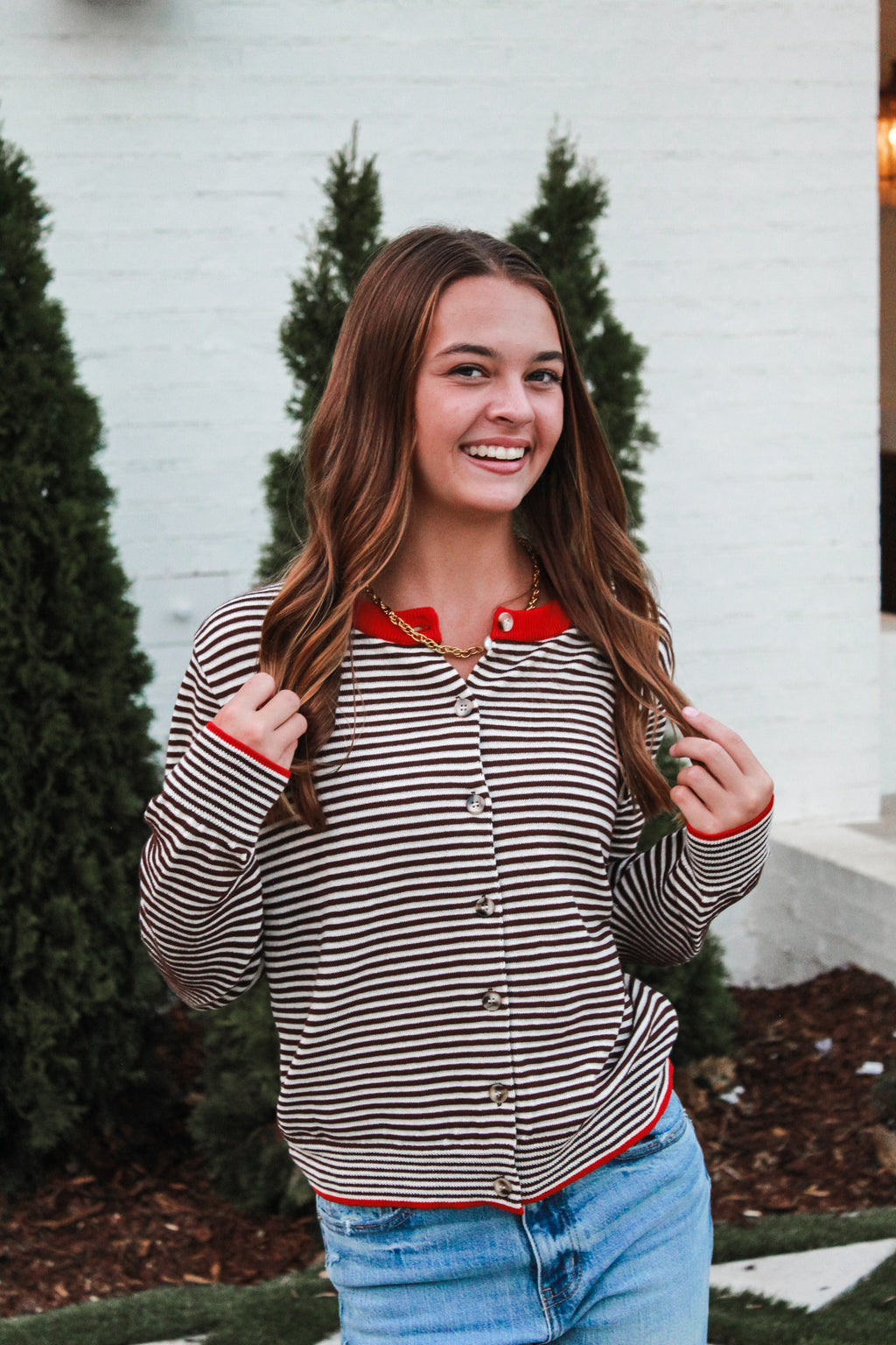 Connie Striped Cardigan