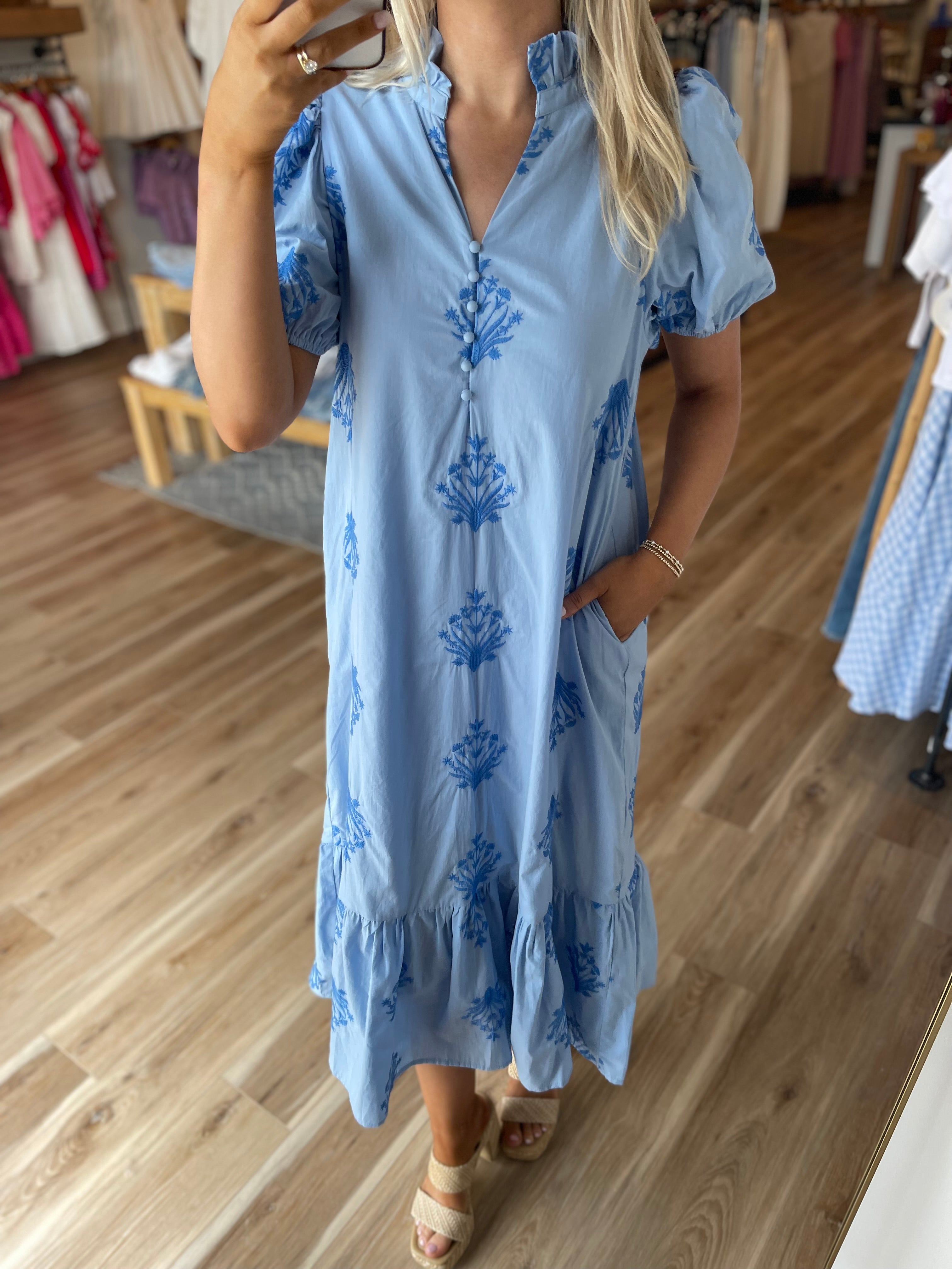 Botanical Midi Dress