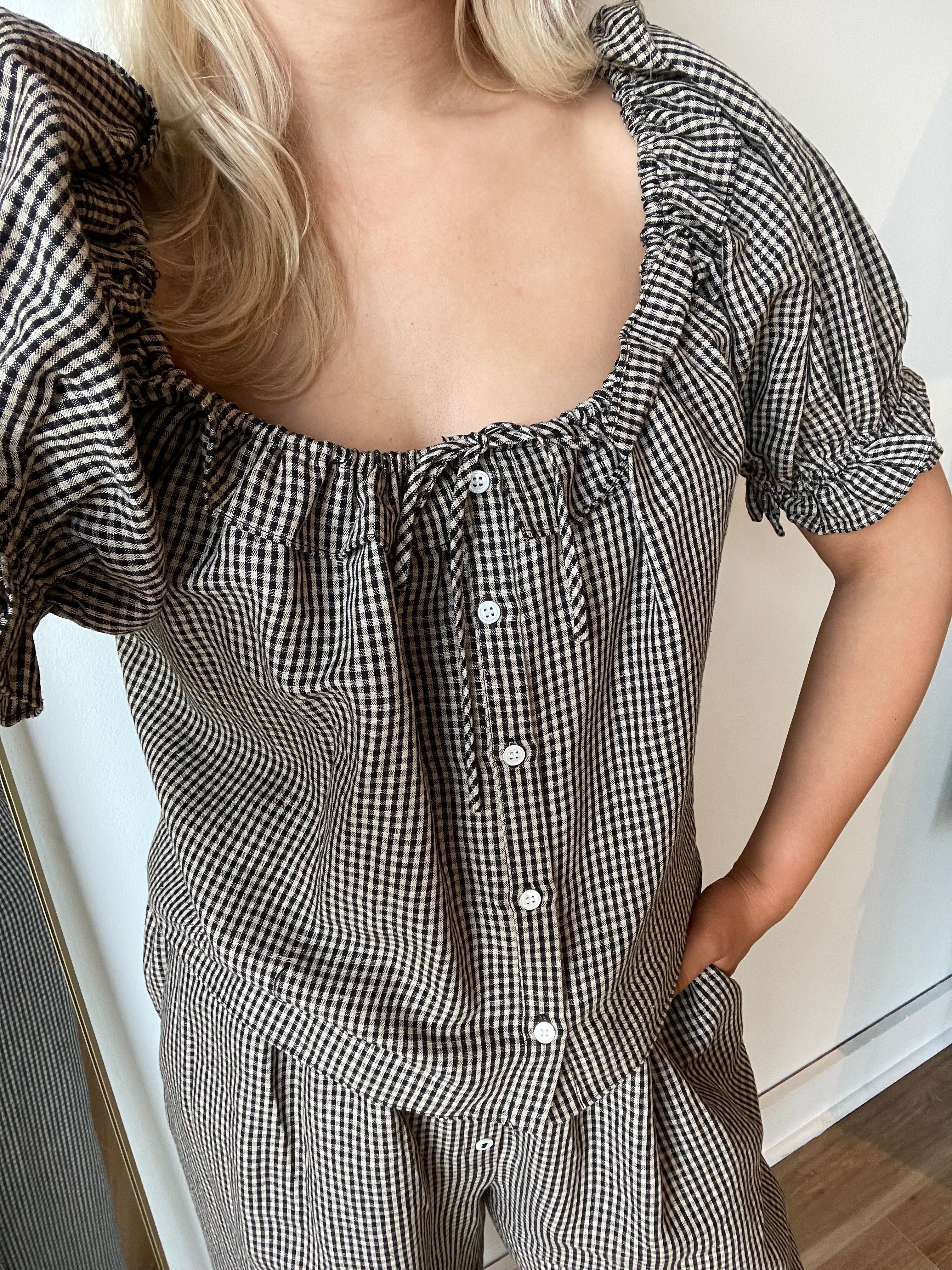 Matilda Gingham Top