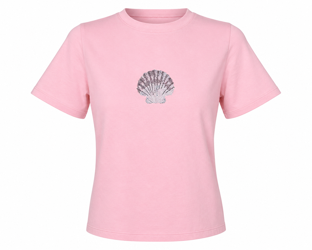 Seashell Embroidered Tee