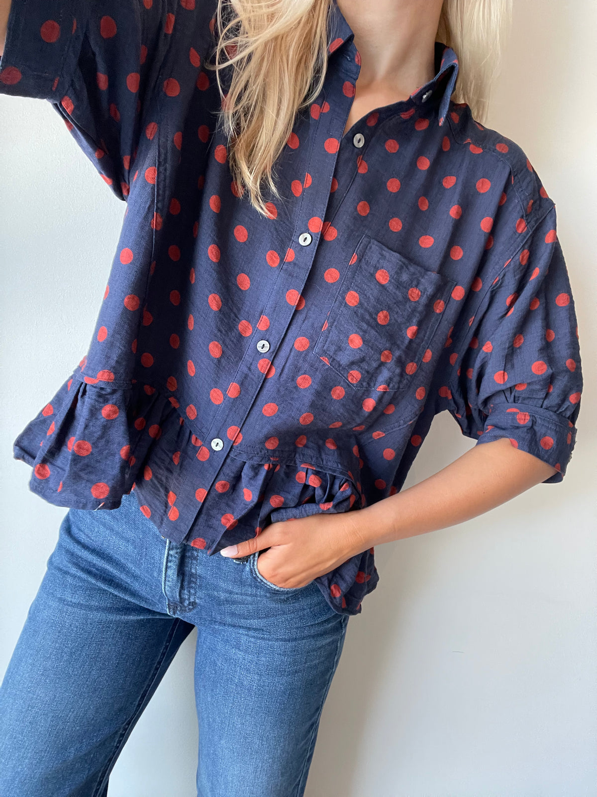 Gia Polka Dot Blouse