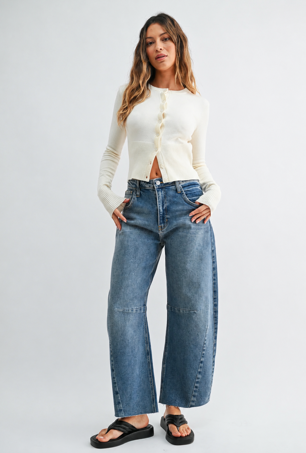 The Seamed Barrel Jeans