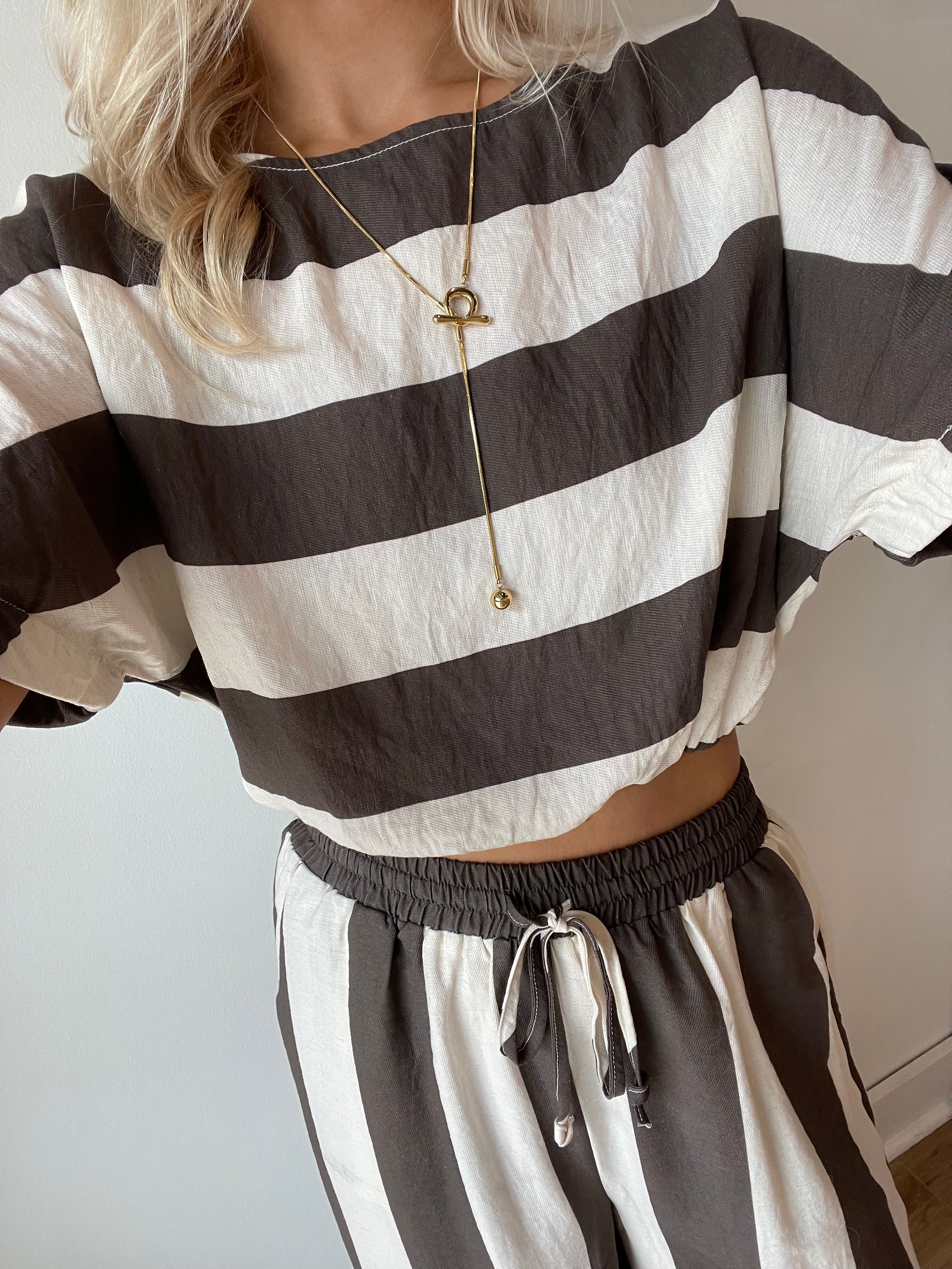 Vada Wide Stripe Top