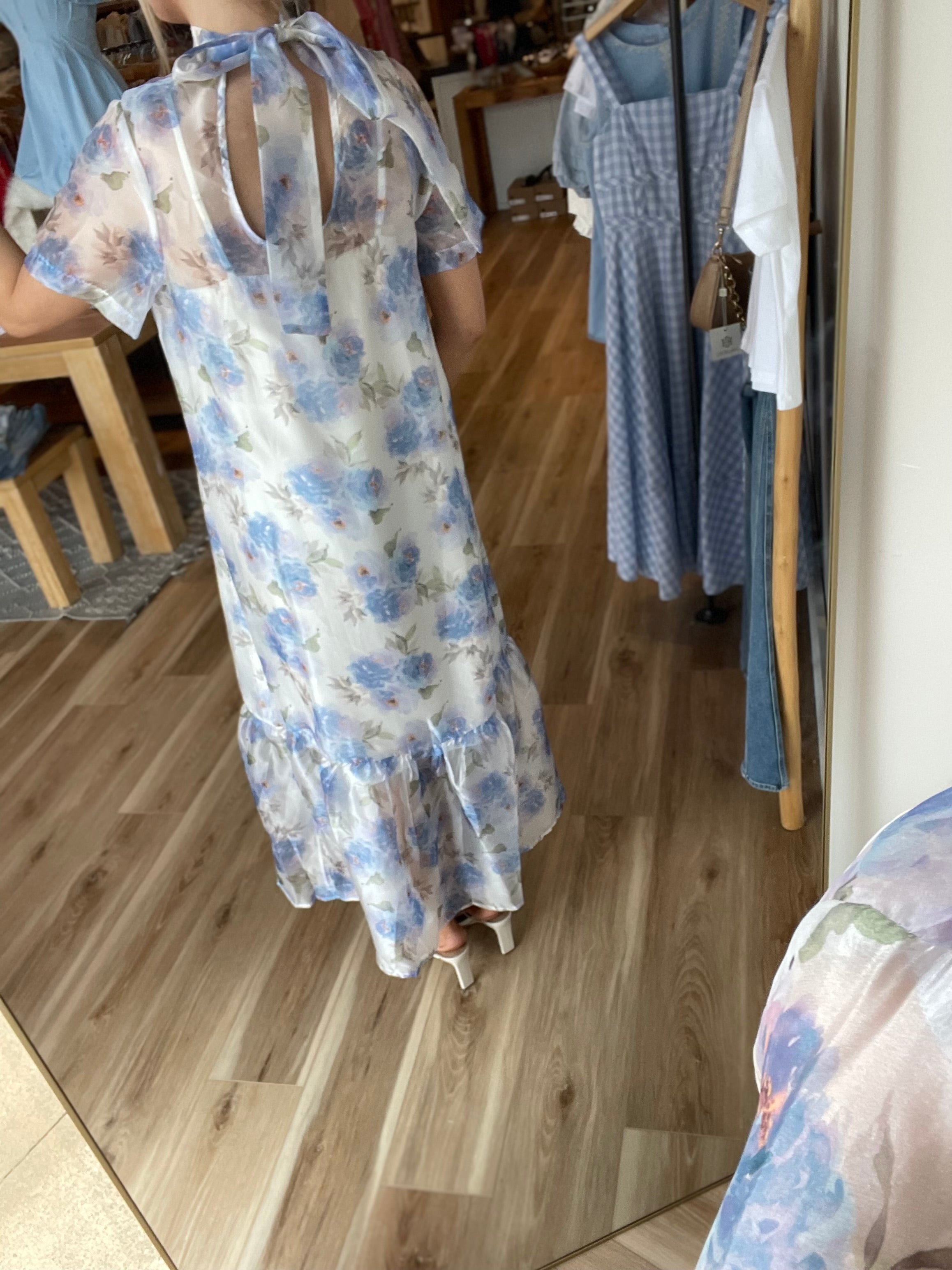 Chiffon Midi Dress