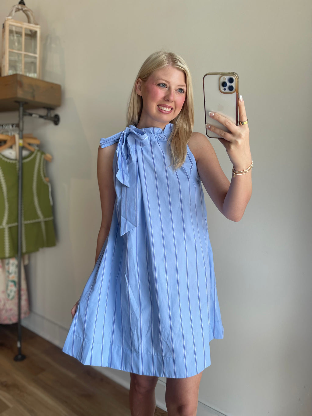 Adaline Stripe Mini Dress