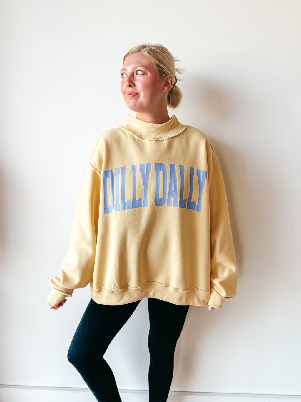 Dilly Dally Reversible Mock Neck