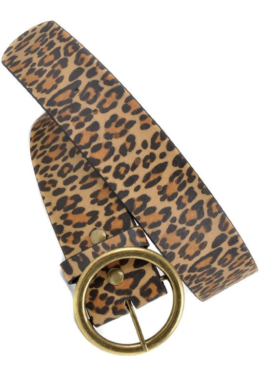 Leopard Wide Belt