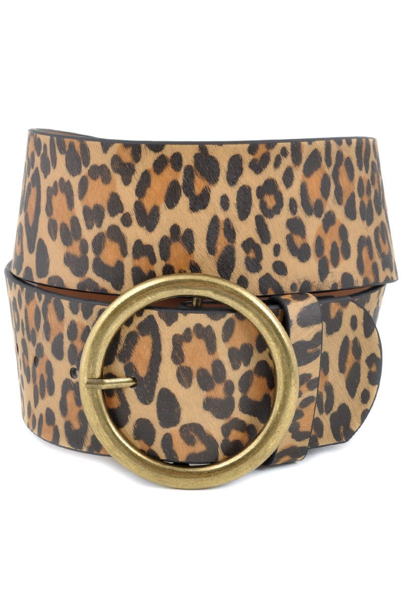 Leopard Wide Belt