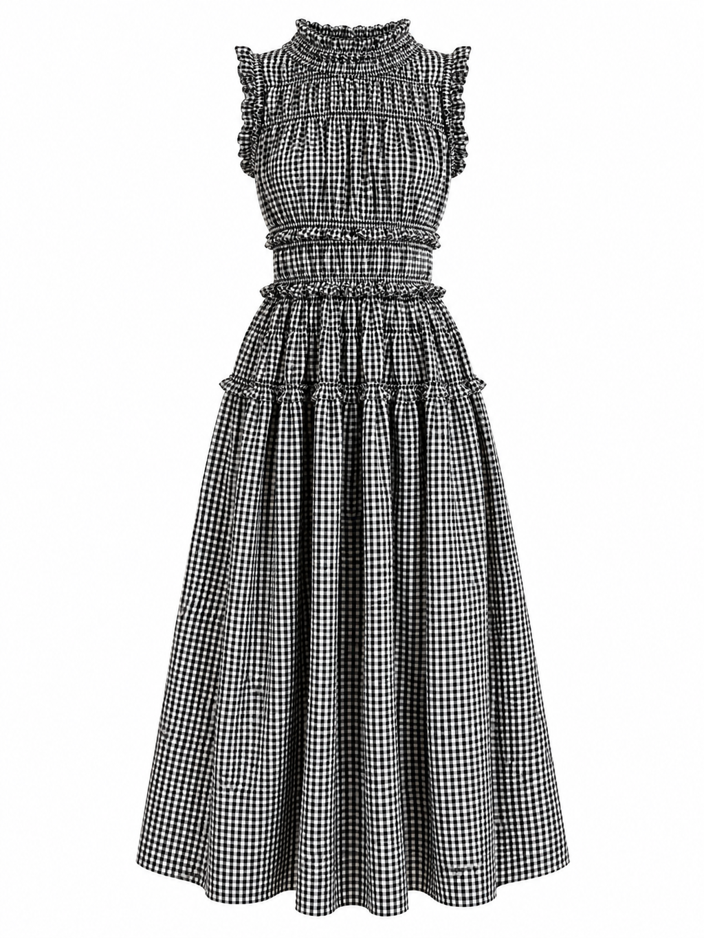 Kirsten Gingham Midi Dress