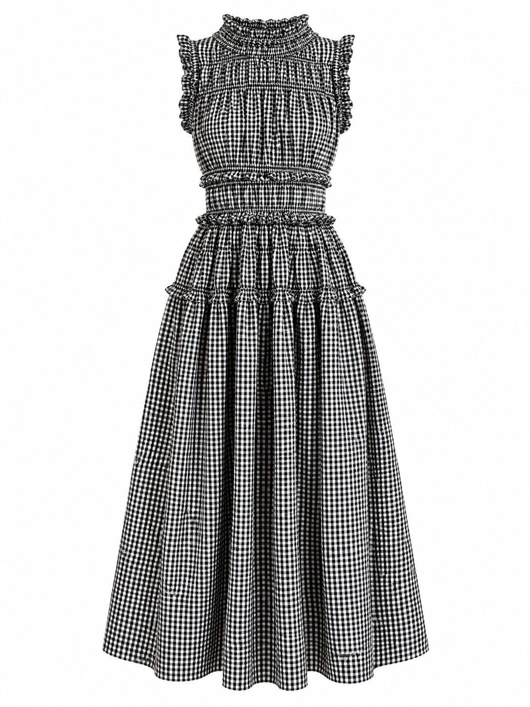Kirsten Gingham Midi Dress